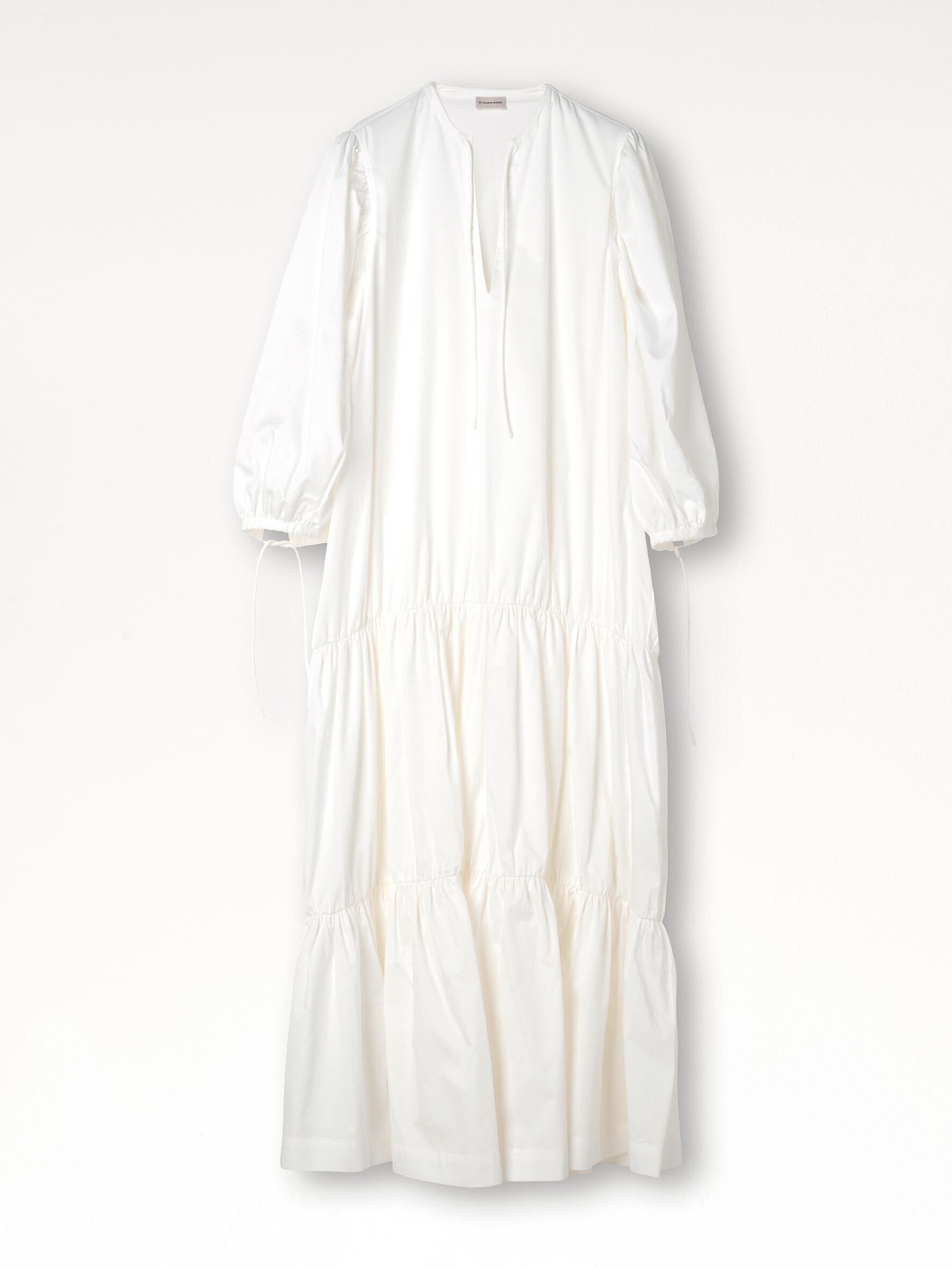 free flowing white dress