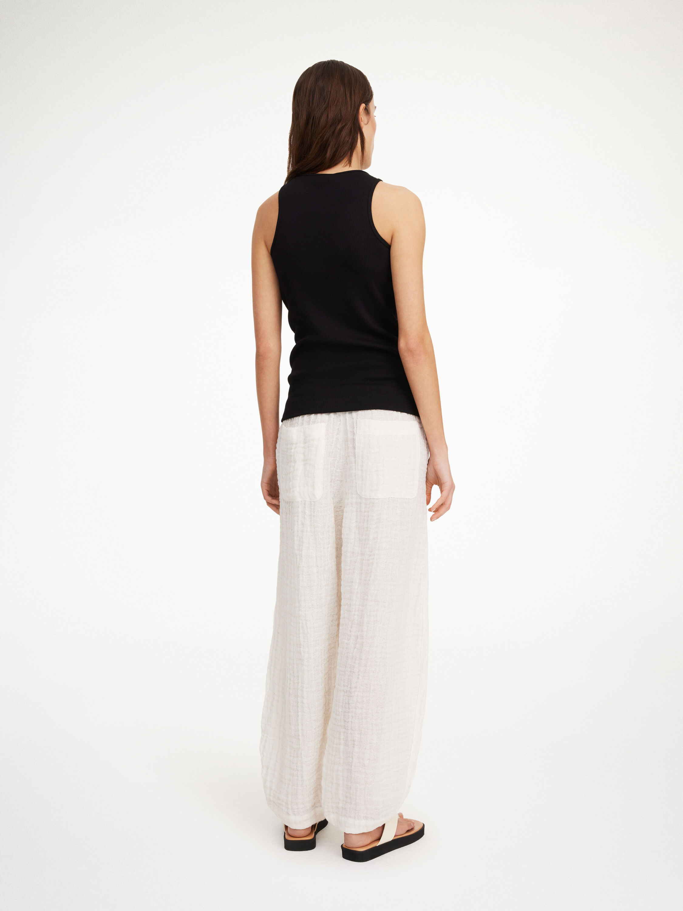 LION Organic Linen Trousers - Black - Komodo Fashion