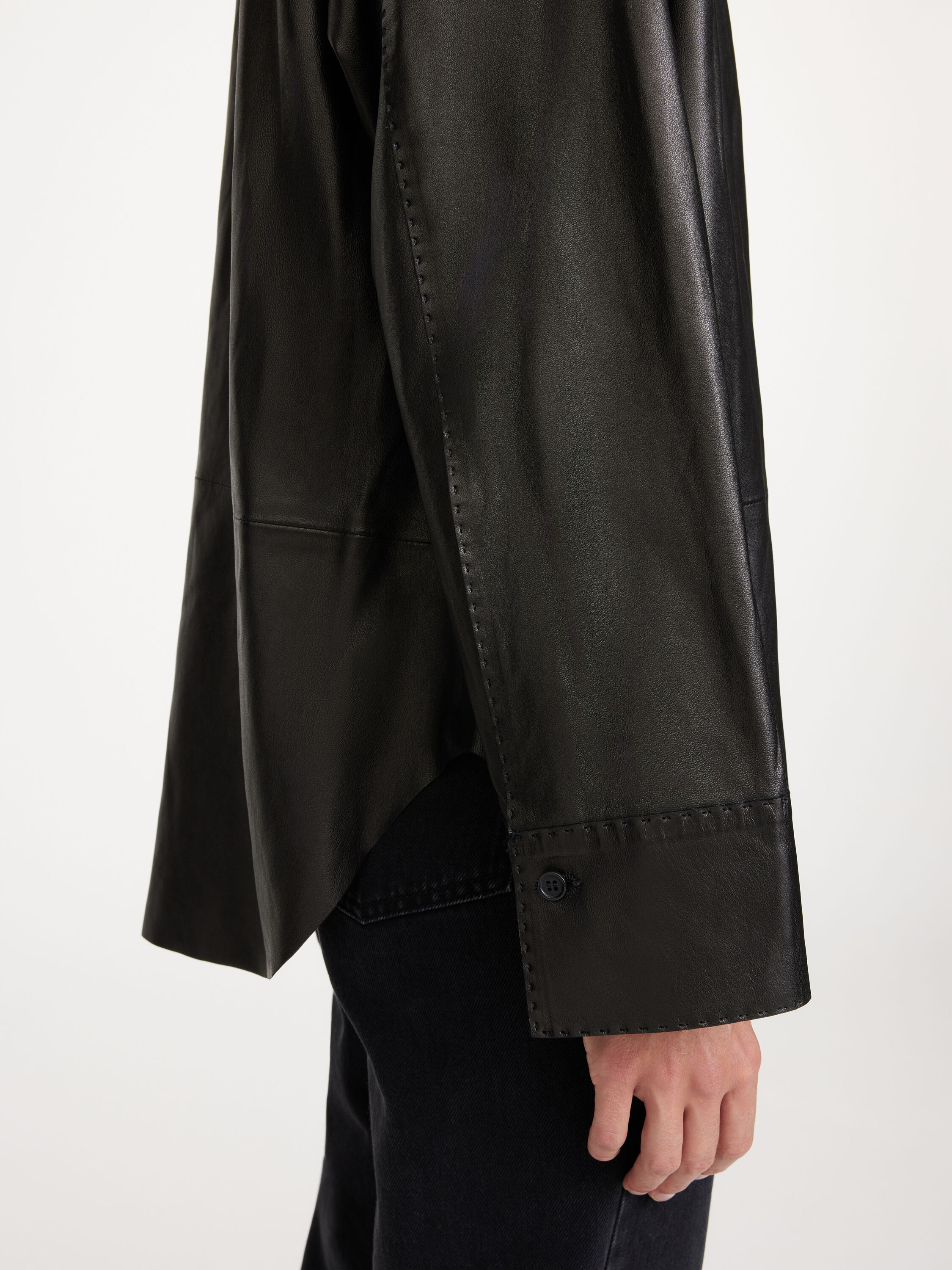 Barissa leather shirt - Buy Shirts & Blouses online | By Malene Birger