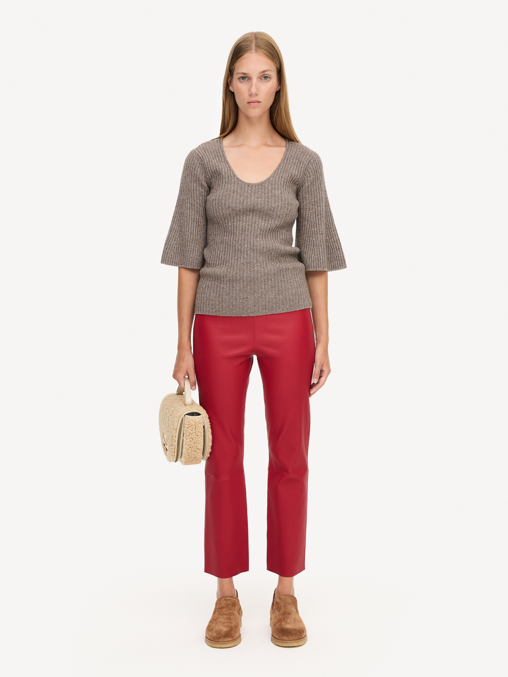 Buy Gap FauxLeather Slim Cropped Trousers from the Gap online shop