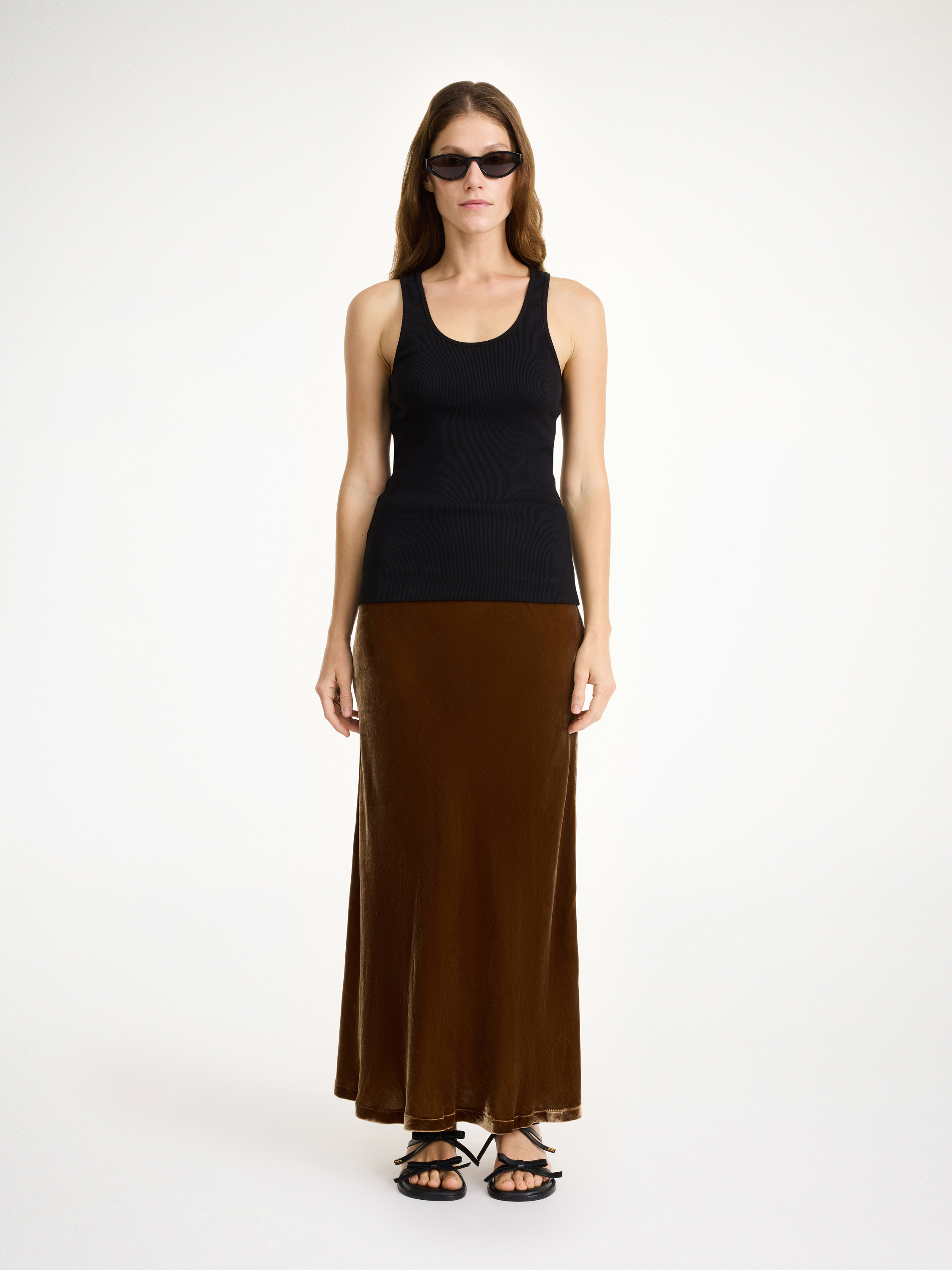 By Malene Birger Boshan Midi Skirt In Bison