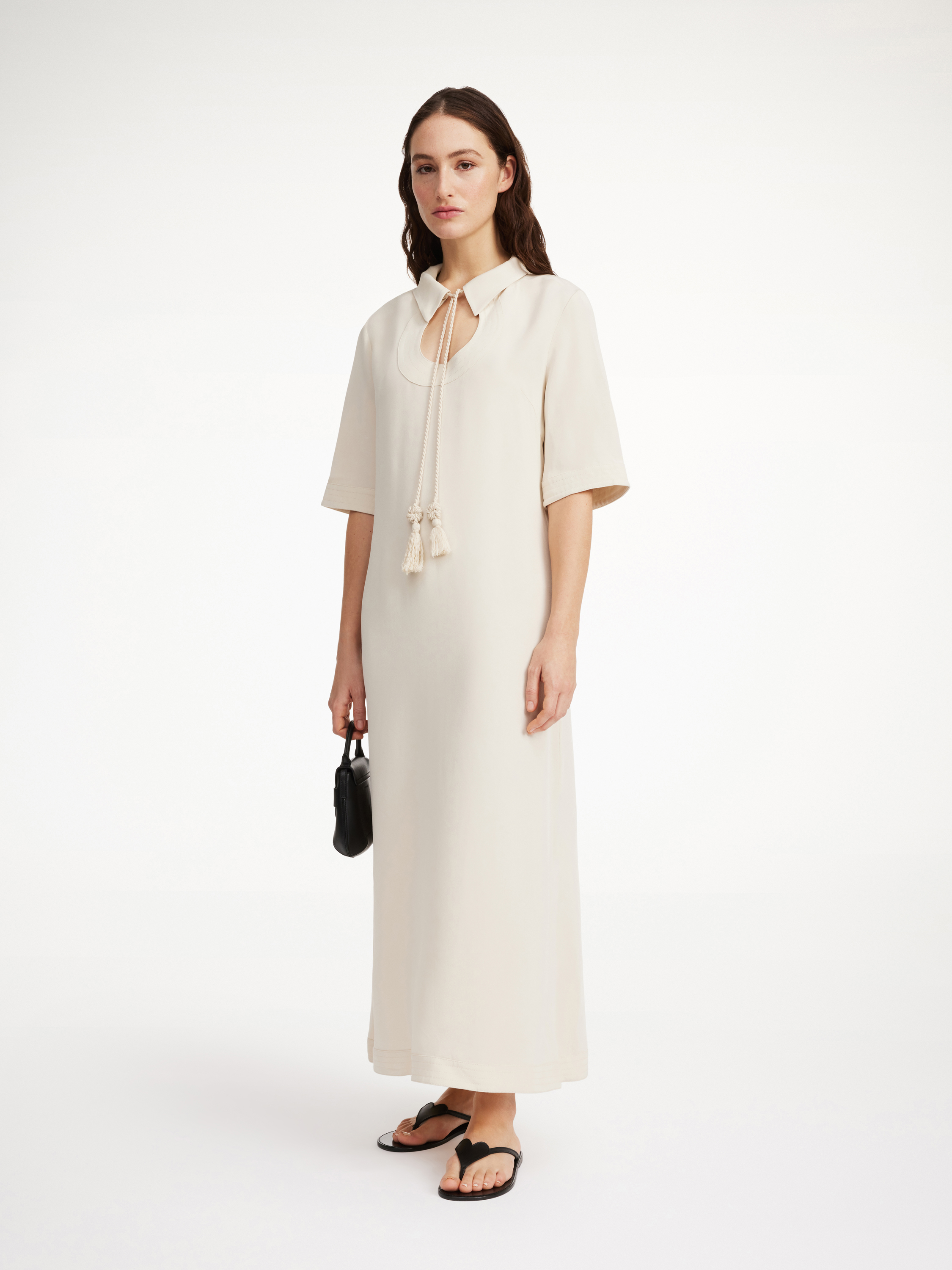 By Malene Birger Brinney Maxi Dress In Oyster Gray