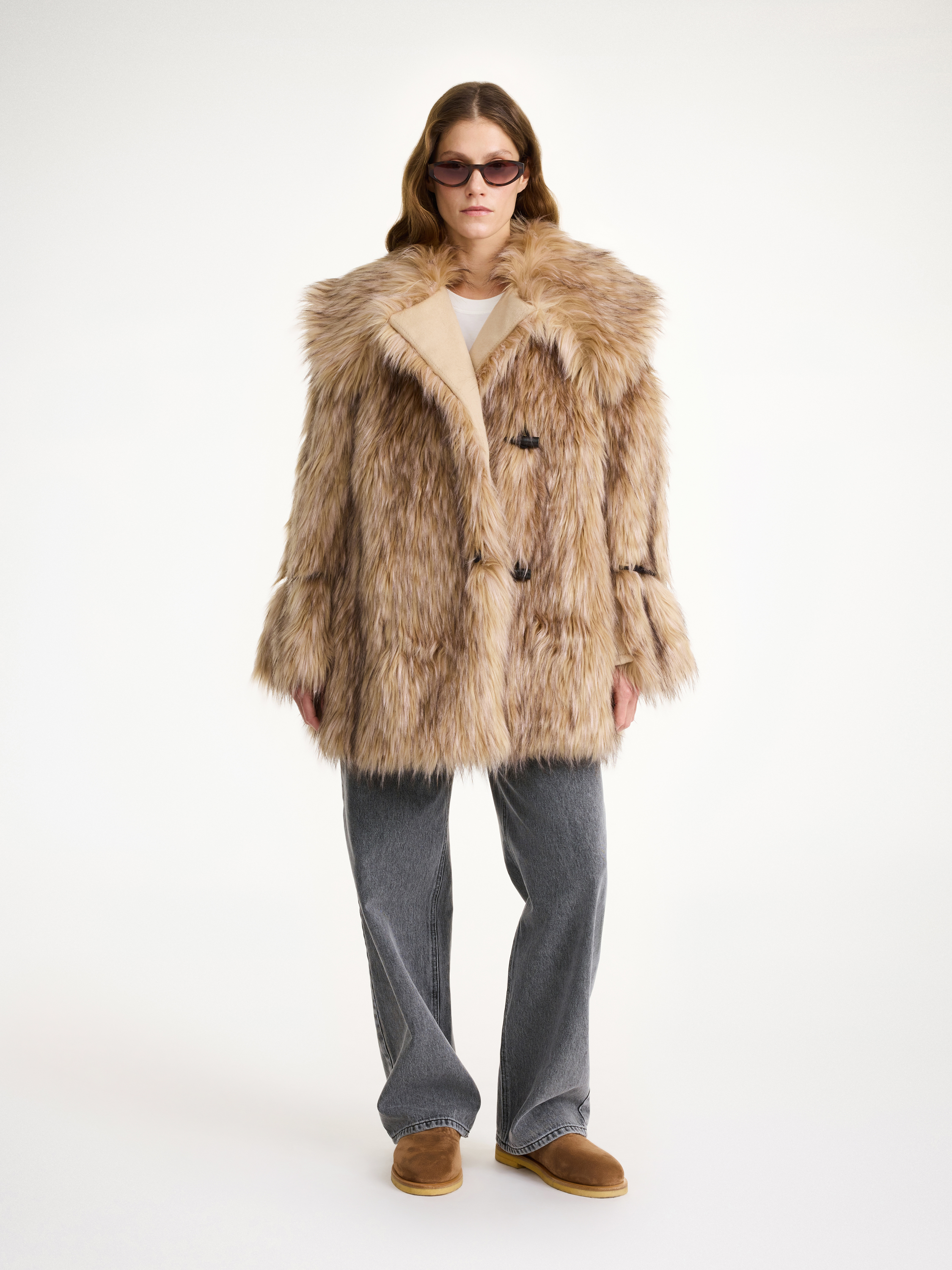 BY MALENE BIRGER EXCLUSIVE MODA OPERANDI X BY MALENE BIRGER YVETTE FAUX FUR COAT