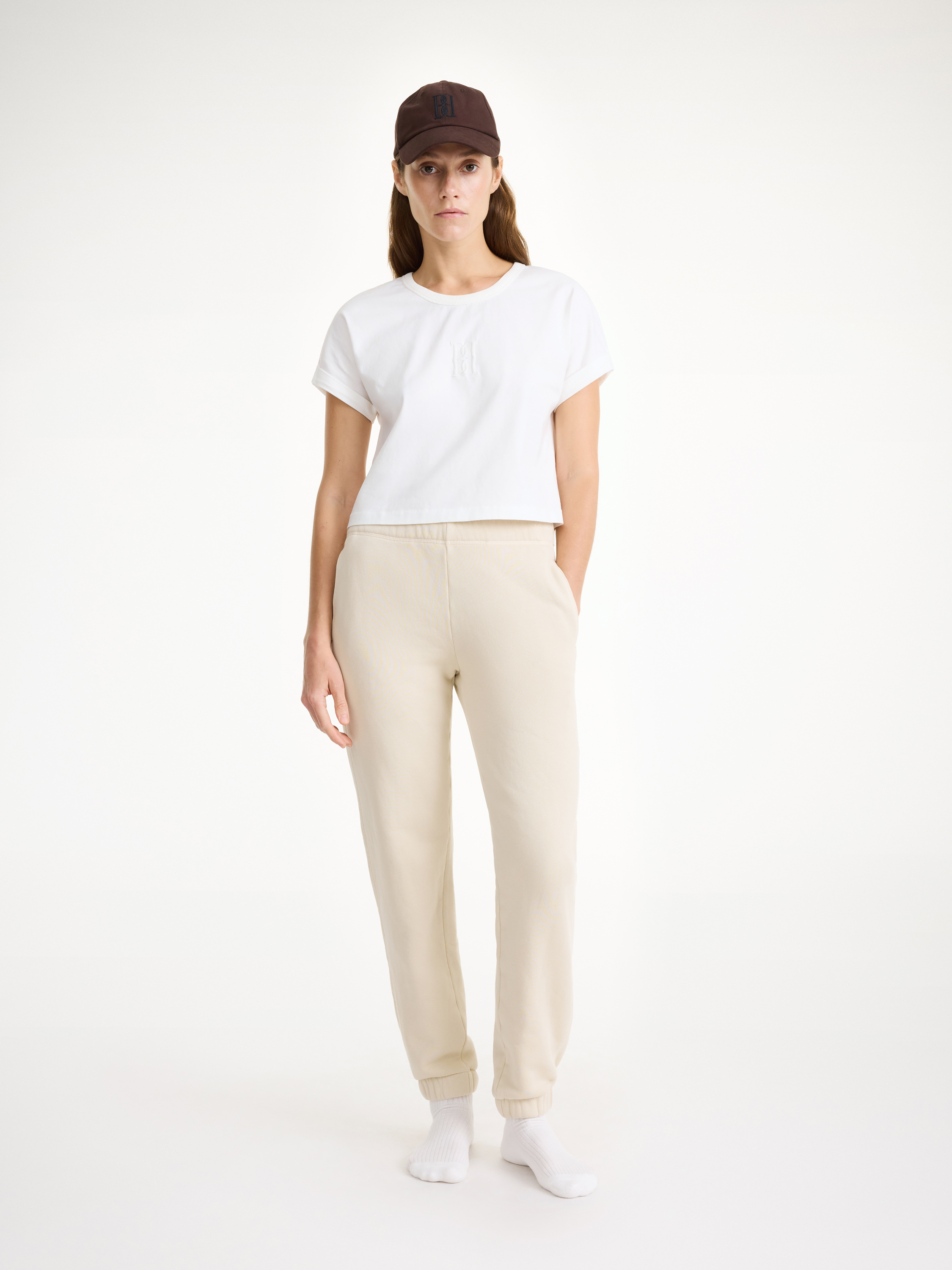 By Malene Birger Hali Organic Cotton Sweatpants In Oyster Gray