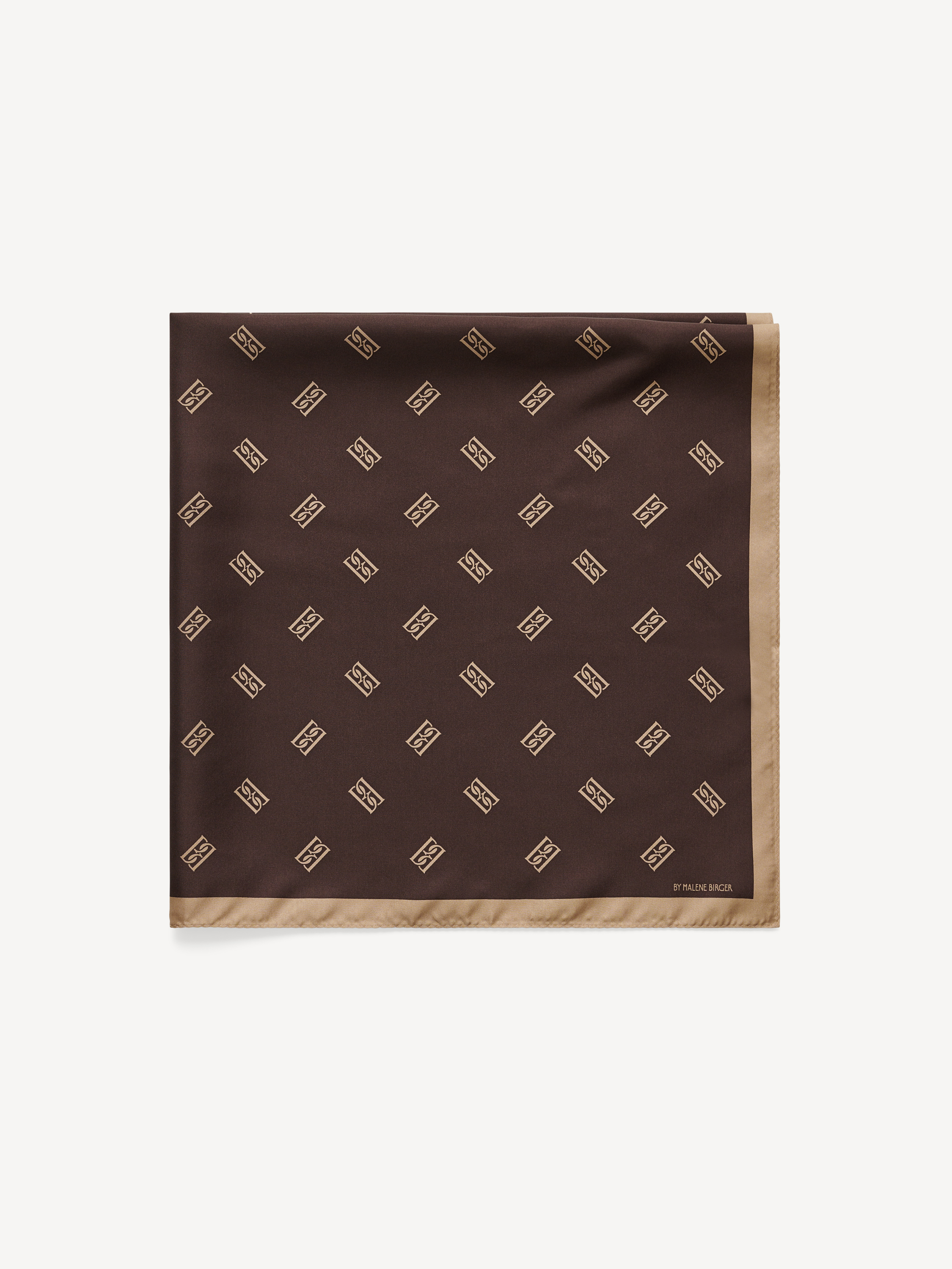 By Malene Birger Monnas Silk Scarf In Brown