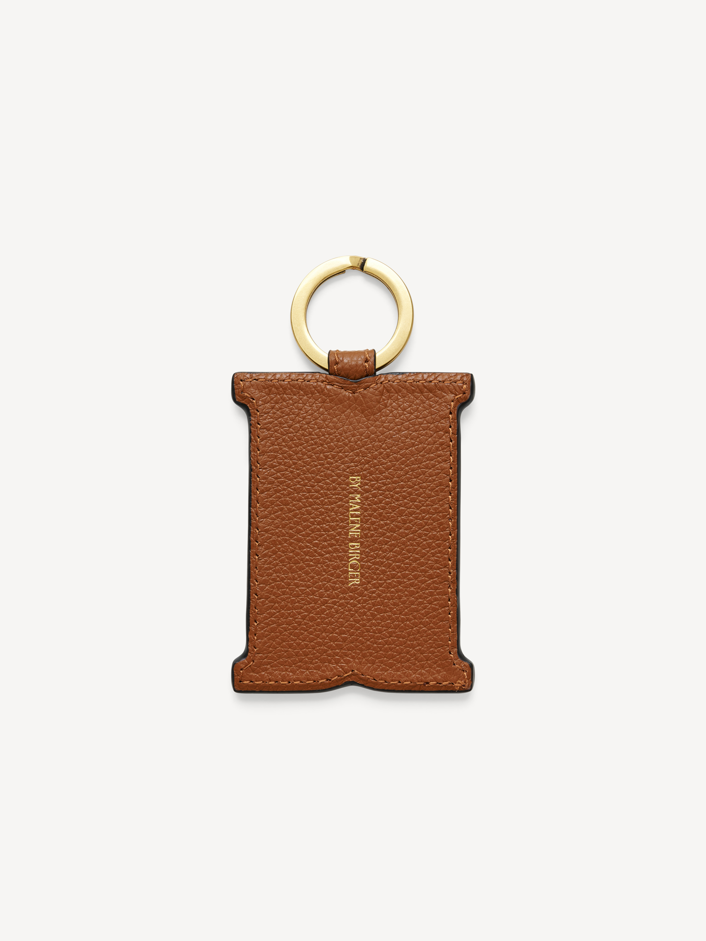 Shop By Malene Birger Monno Leather Keychain In Tannin