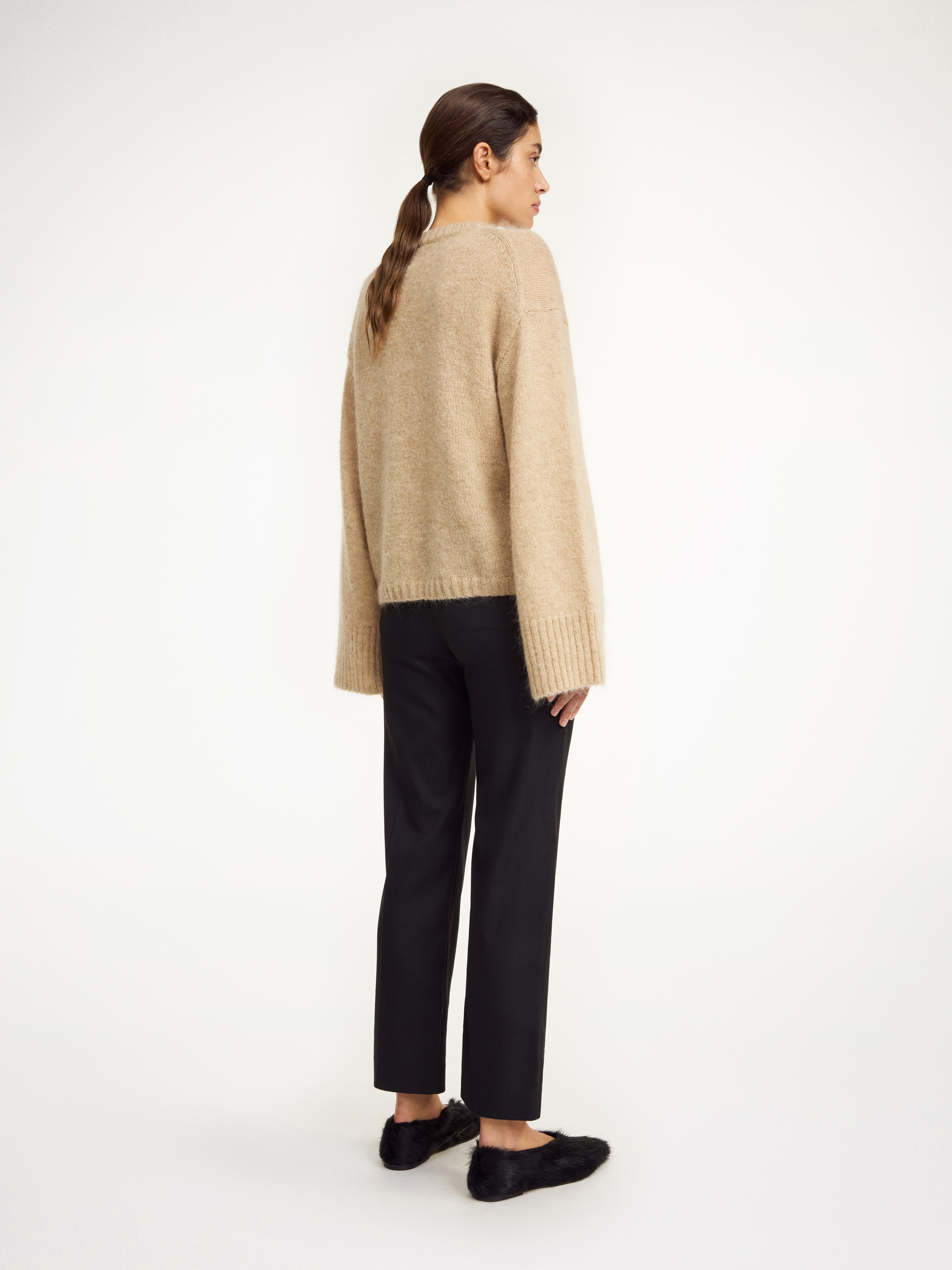 Shop By Malene Birger Igda Straight-leg Trousers In Black