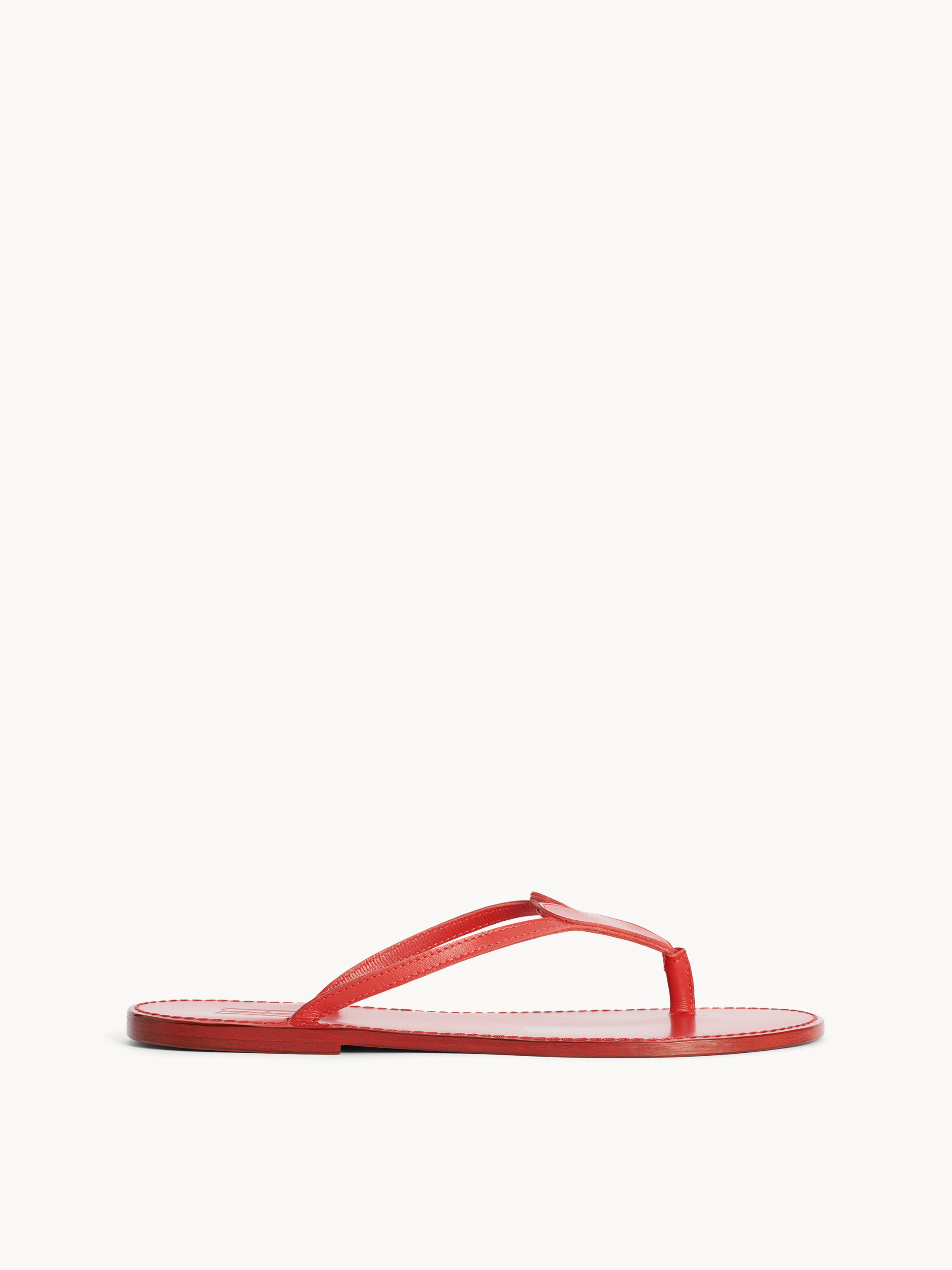 By Malene Birger Ladina Leather Sandals In Jester Red