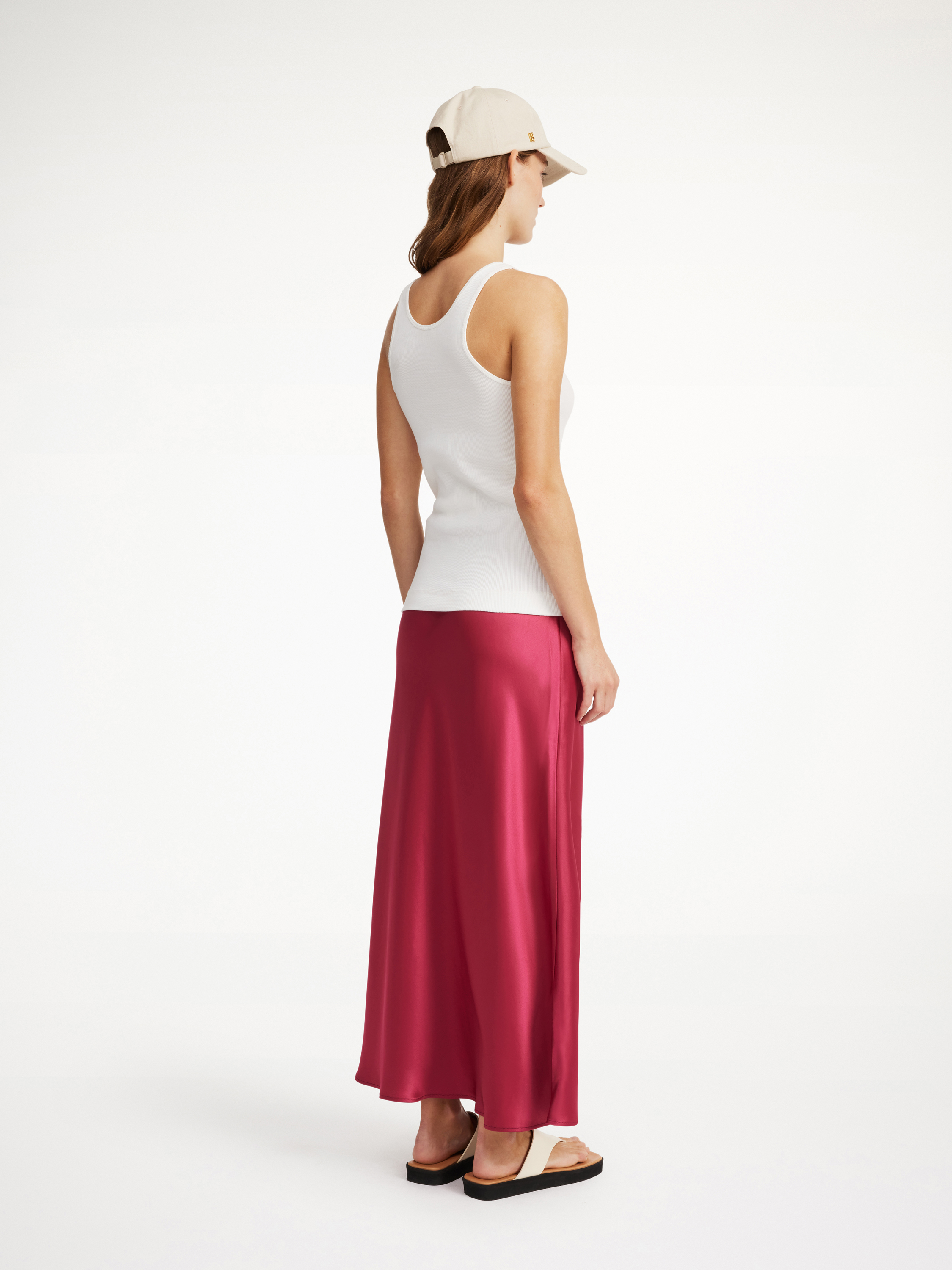 Shop By Malene Birger Boshan Midi Skirt In Wild Berries