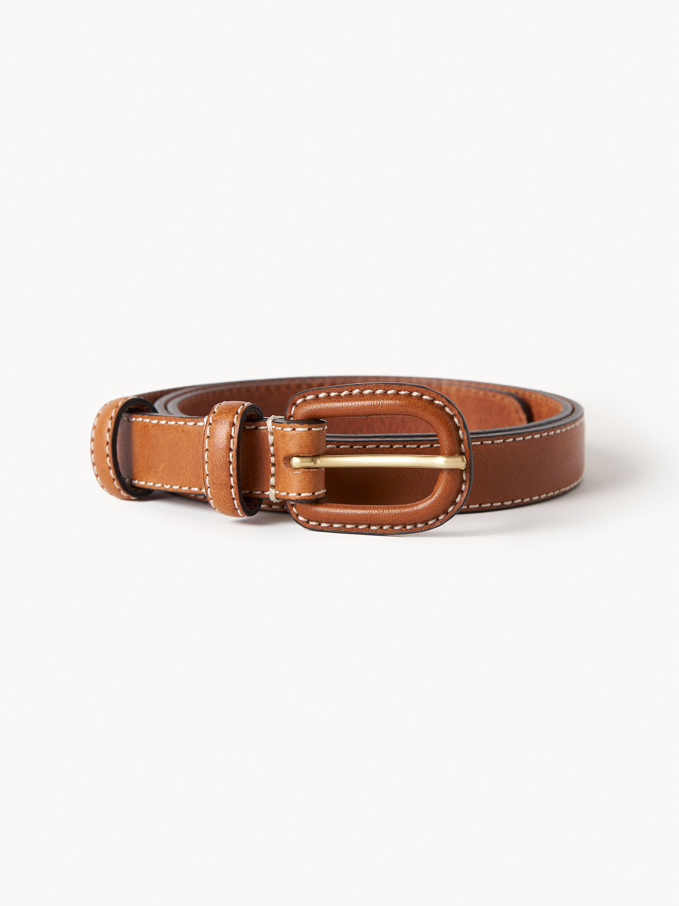 By Malene Birger Salio Leather Belt In Brown