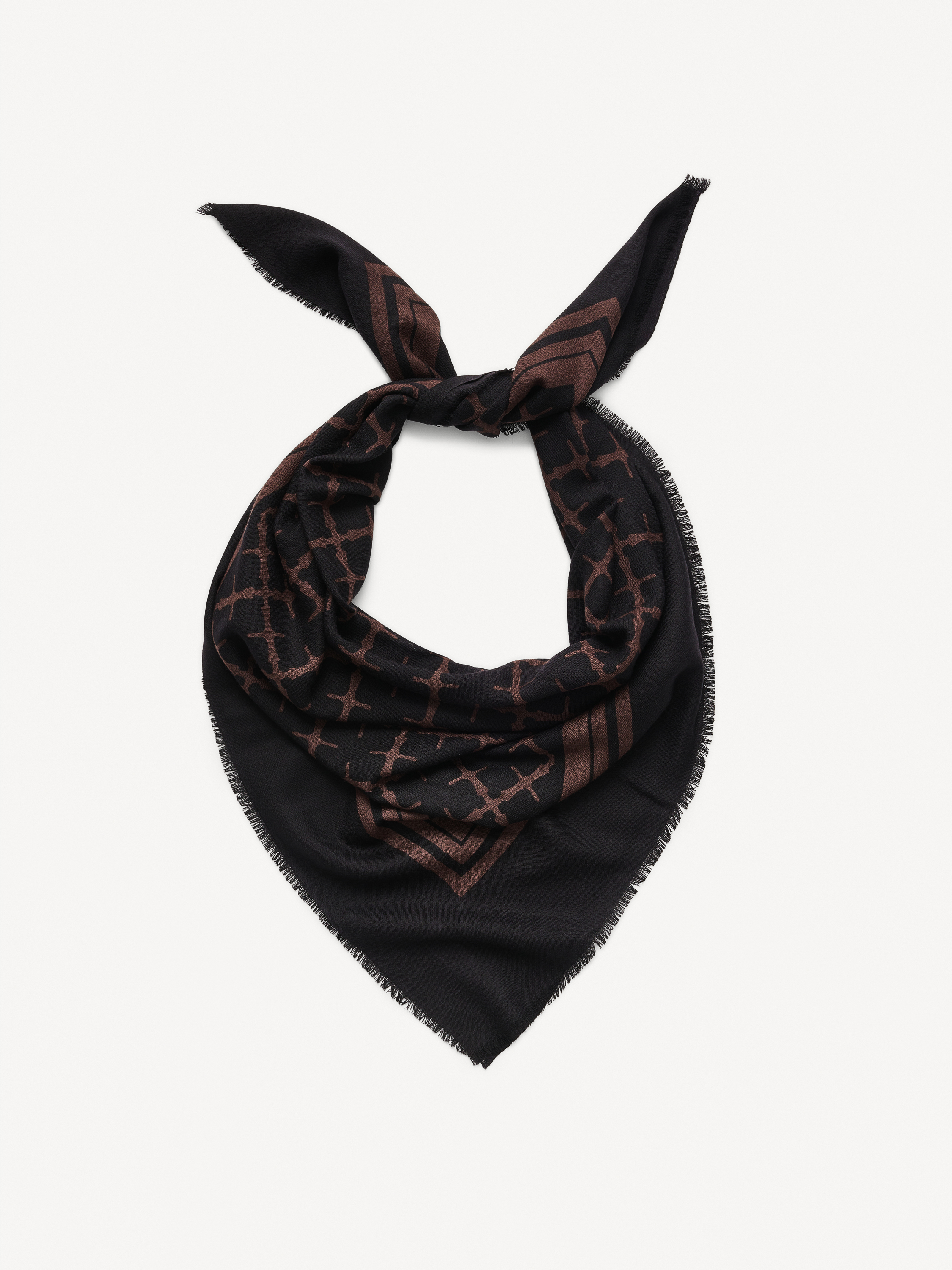 Shop By Malene Birger Cornelis Wool Scarf In Dark Chokolate