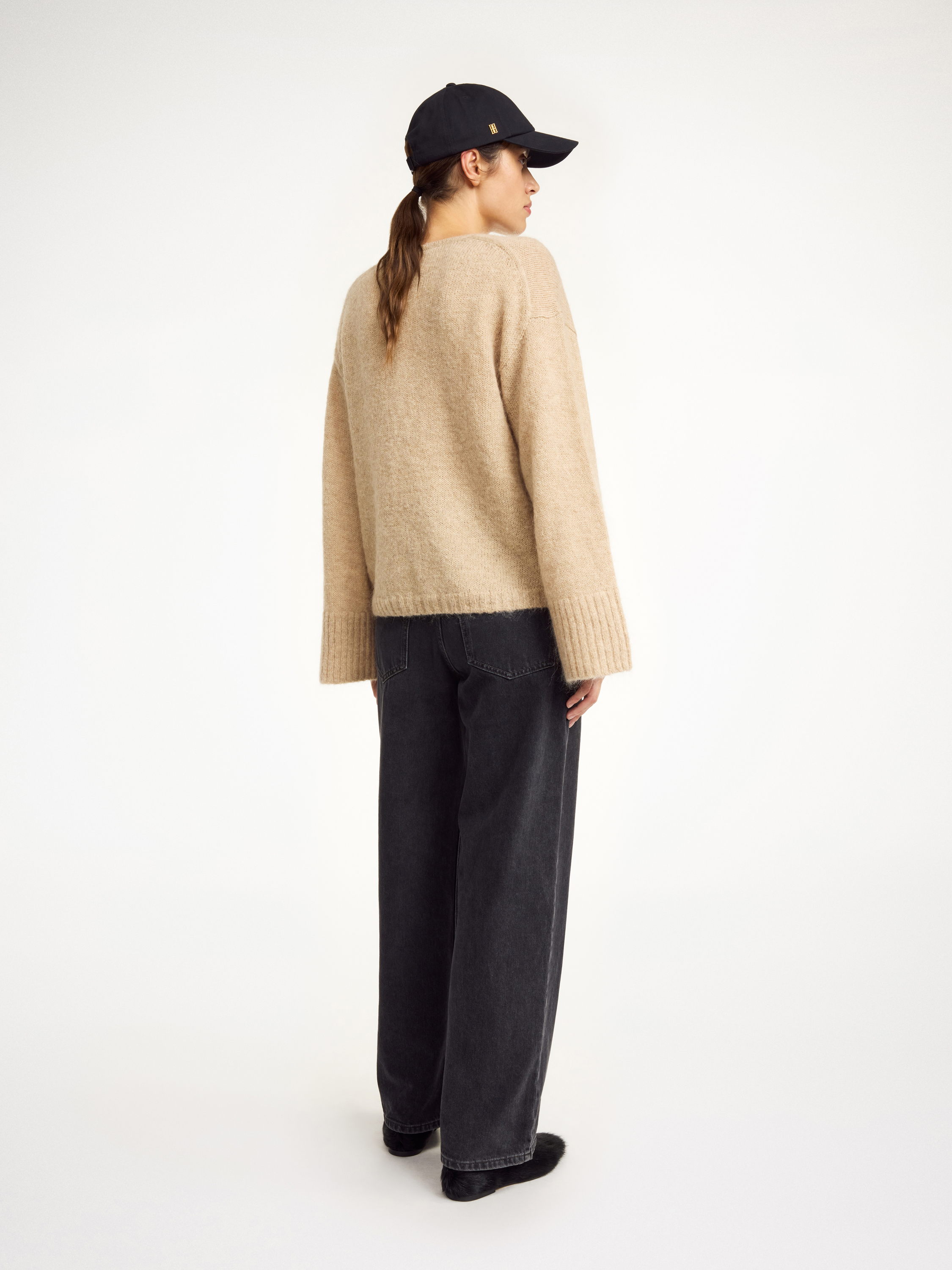 Shop By Malene Birger Cimone Sweater In Twill Beige