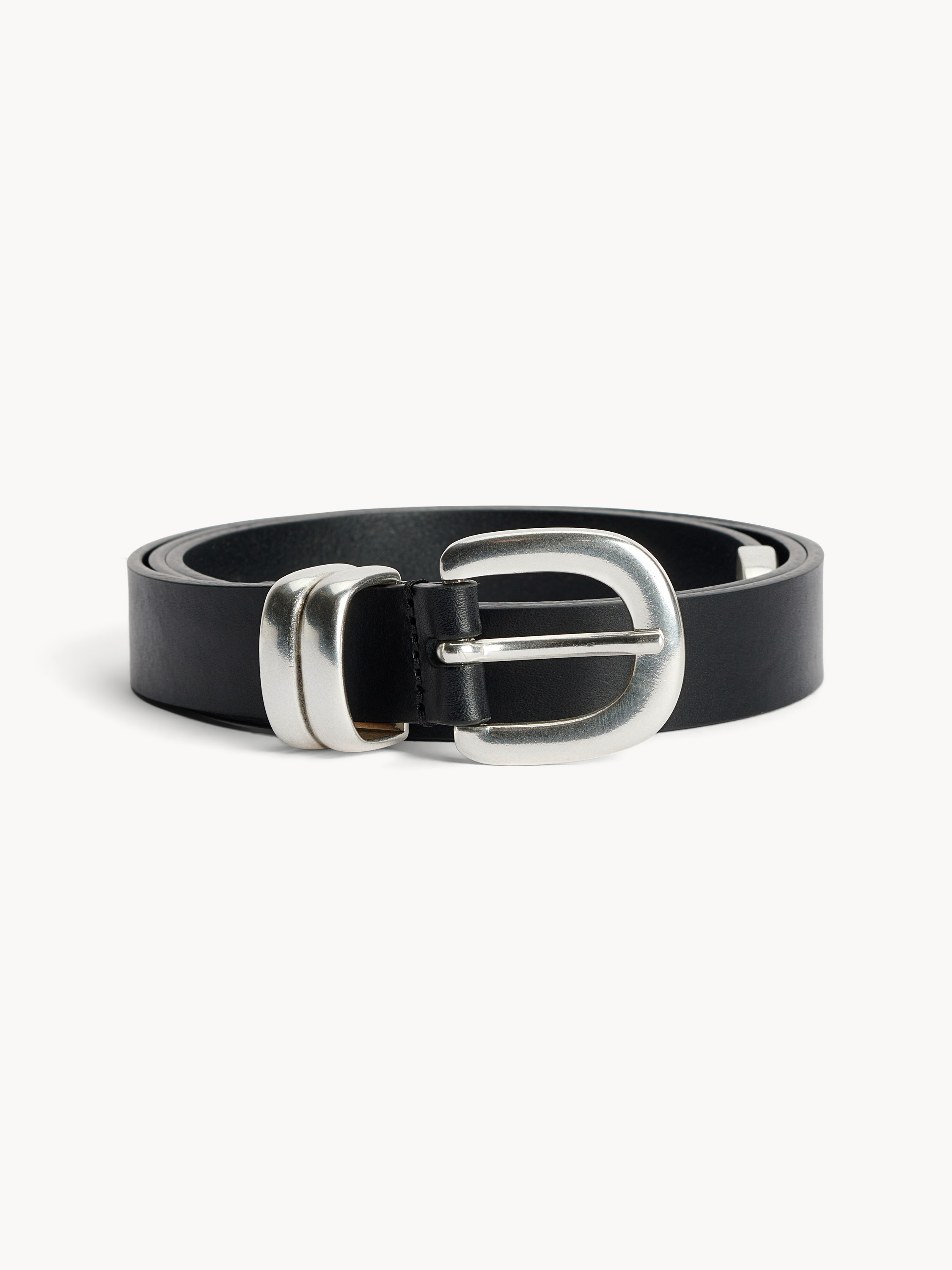 By Malene Birger Zoilo Leather Belt In Black