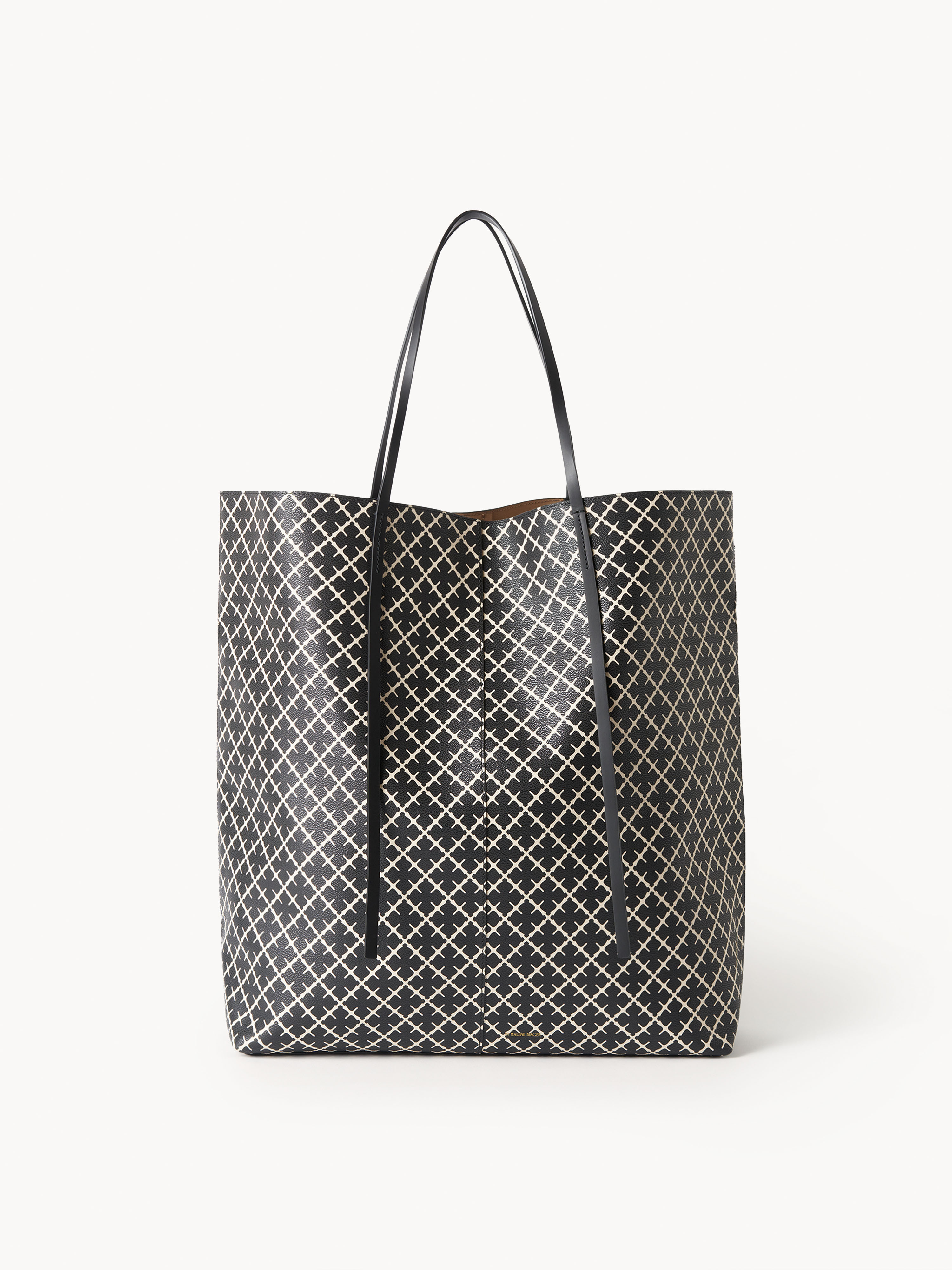 By Malene Birger Abrille Printed Tote Bag In Black