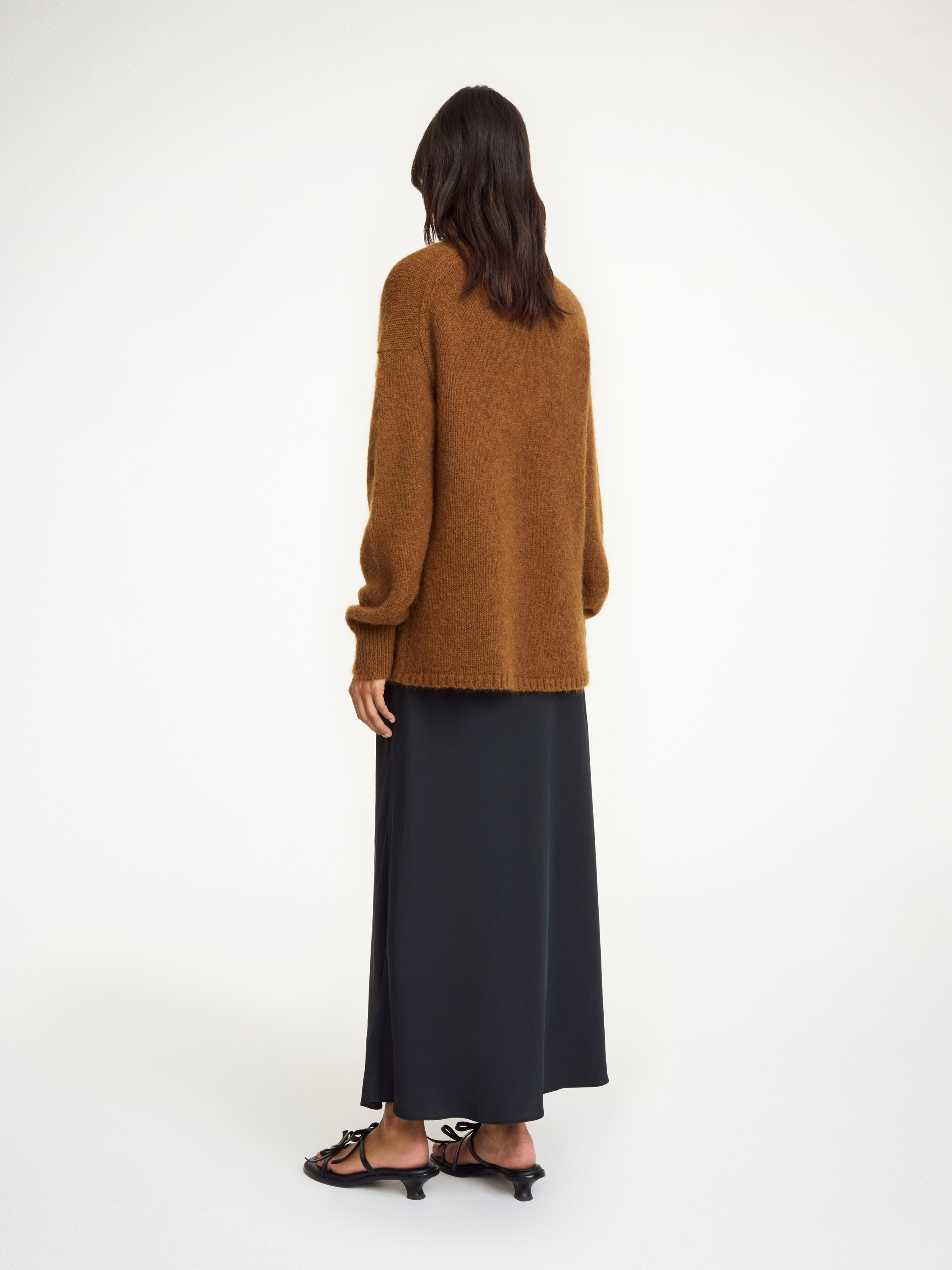 Shop By Malene Birger Briella Mohair-blend Sweater In Bison