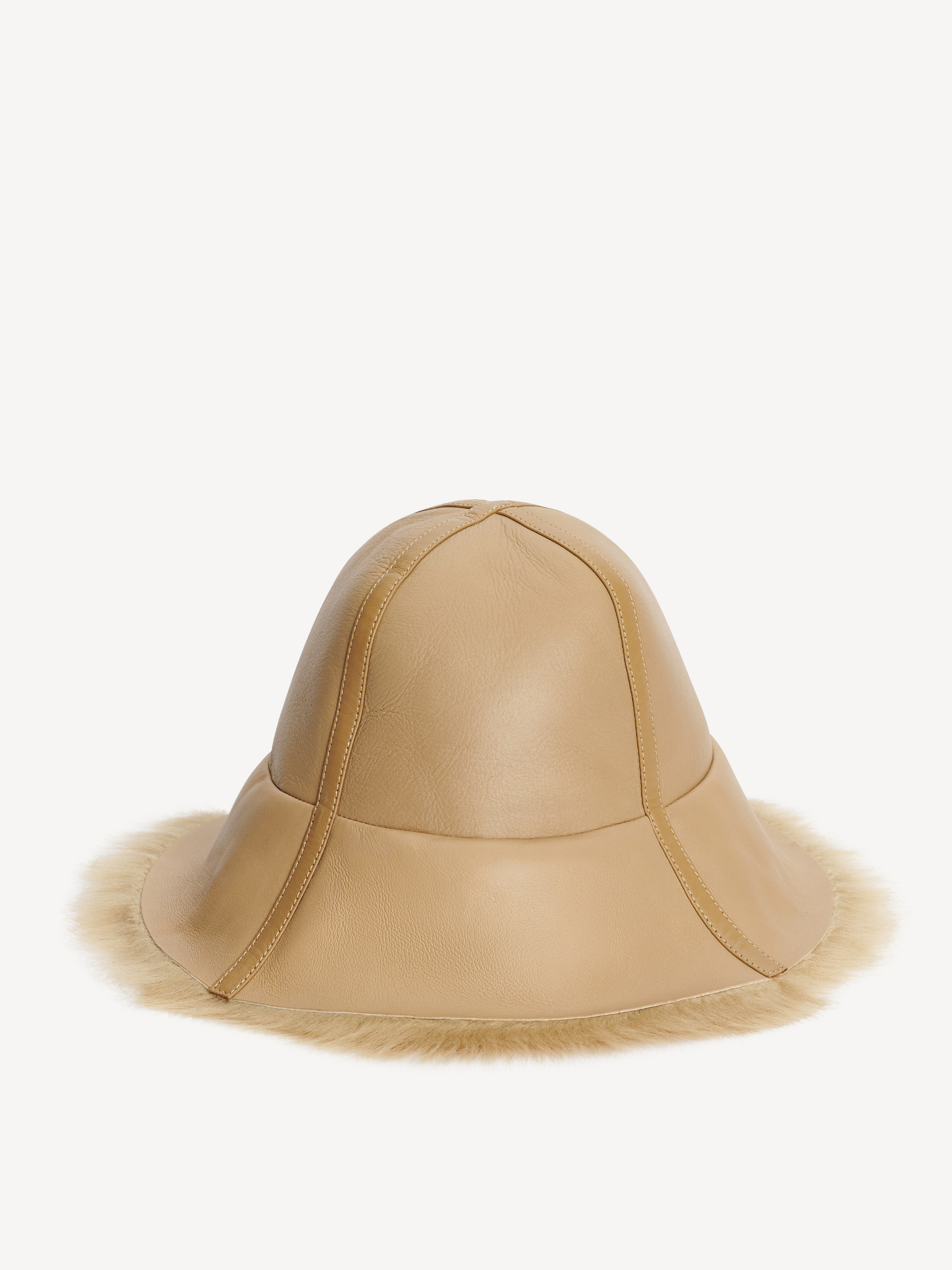 By Malene Birger Sheelan Shearling Hat In Brown