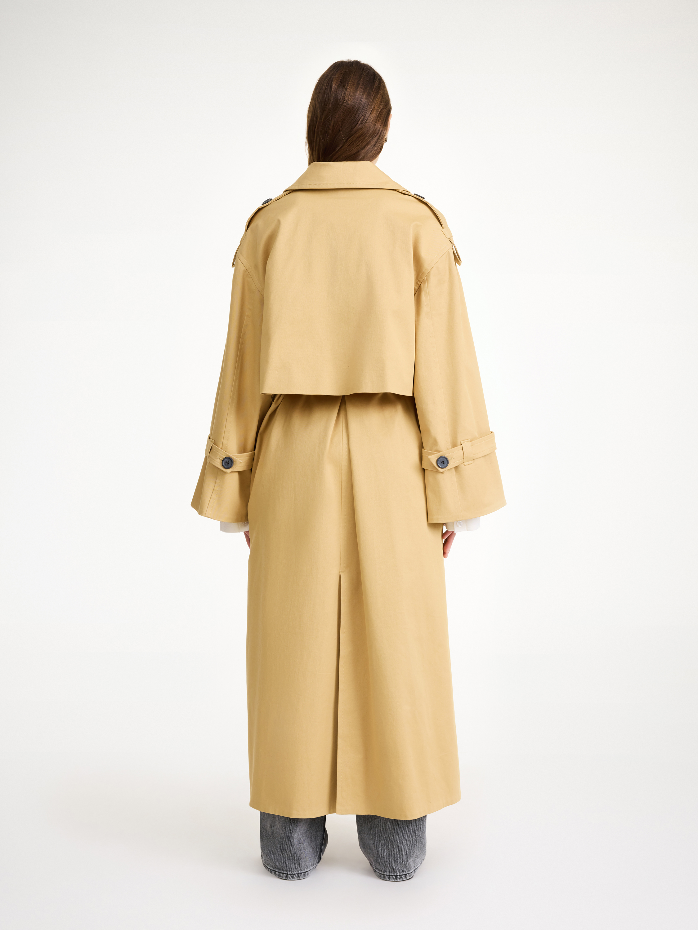 Shop By Malene Birger Alanis Trench Coat In Sand Beige