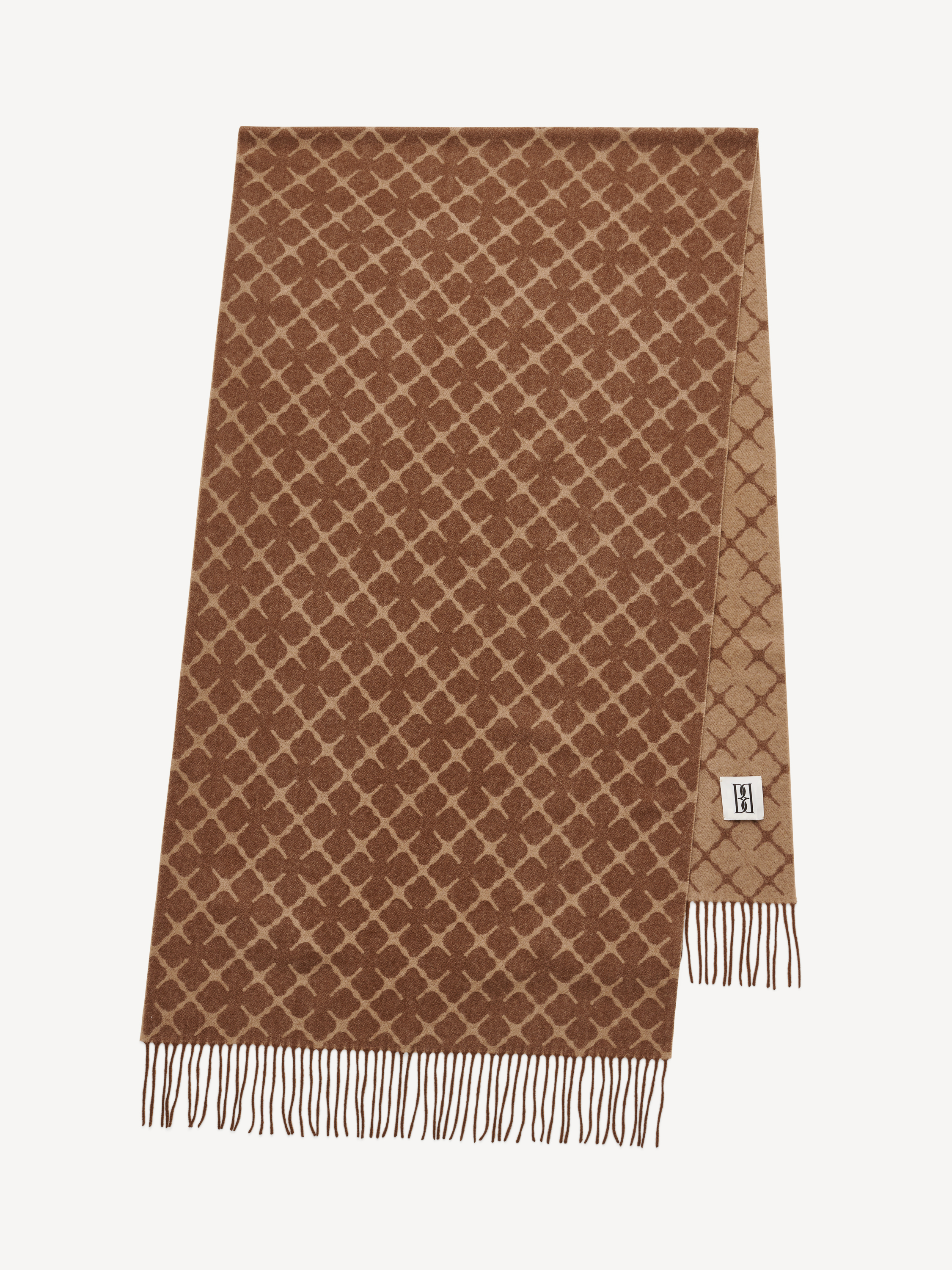 By Malene Birger Ortega Cashmere-blend Scarf In Brown