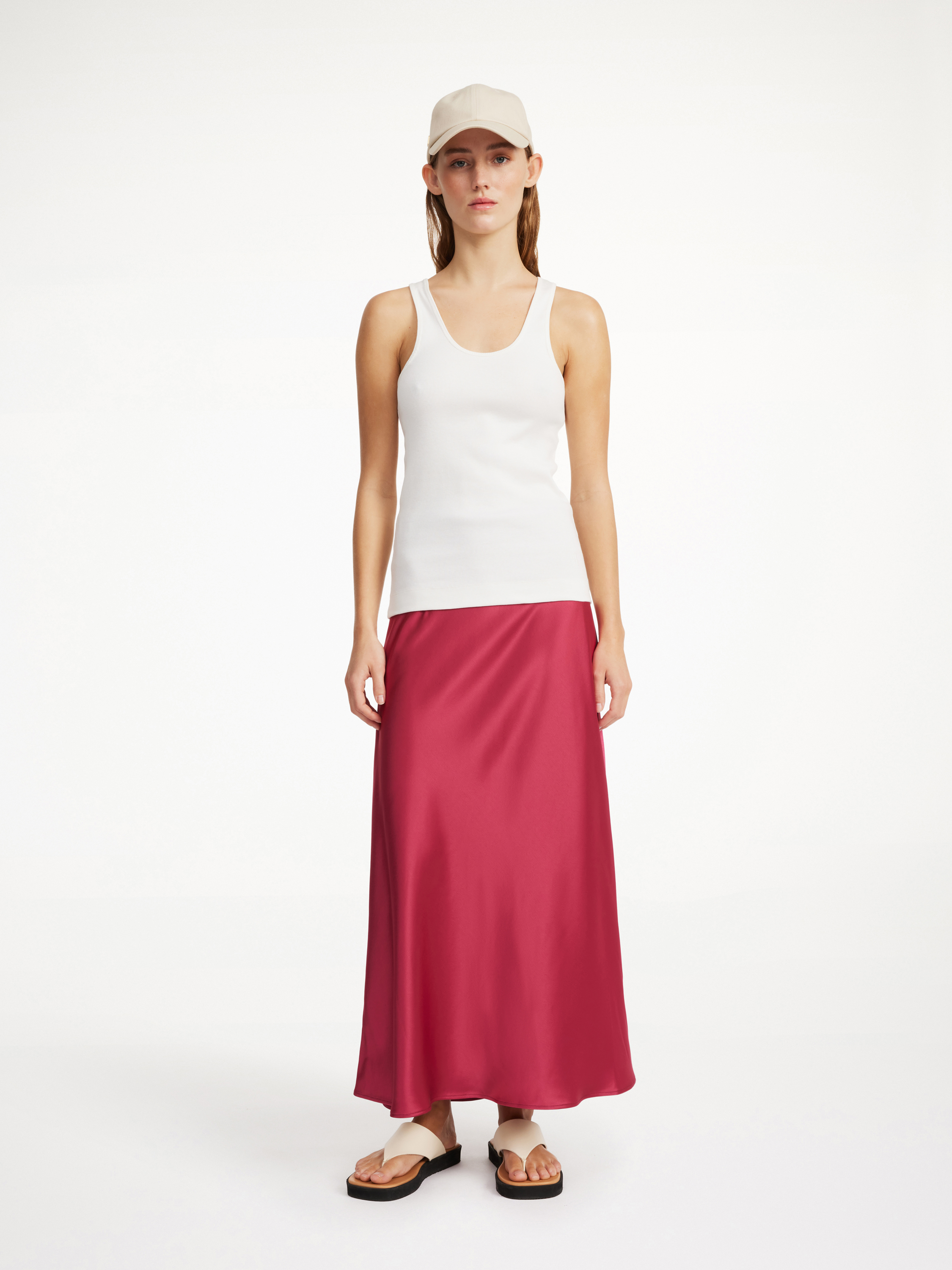 By Malene Birger Boshan Midi Skirt In Wild Berries