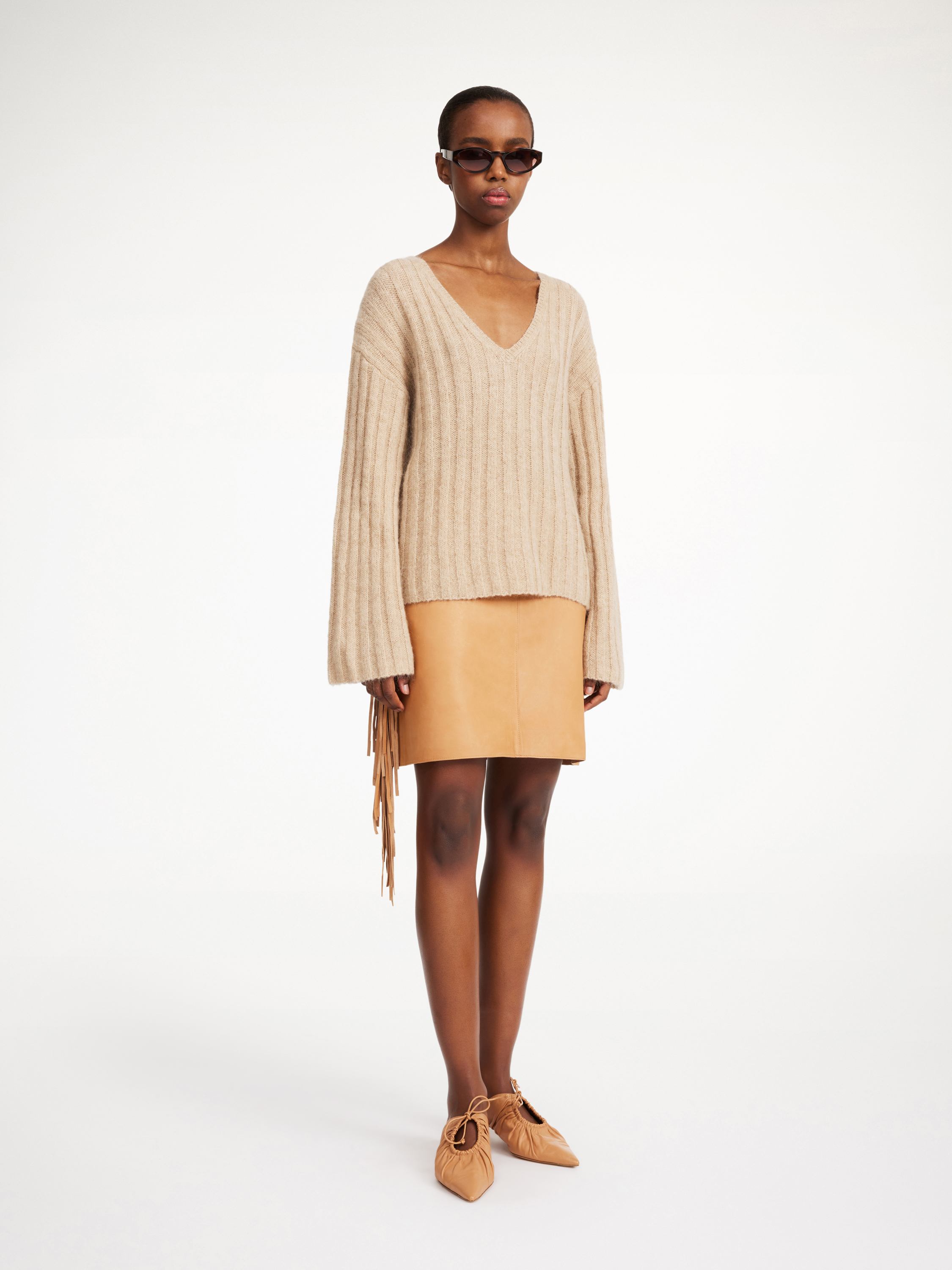 BY MALENE BIRGER CIMONE RIBBED SWEATER