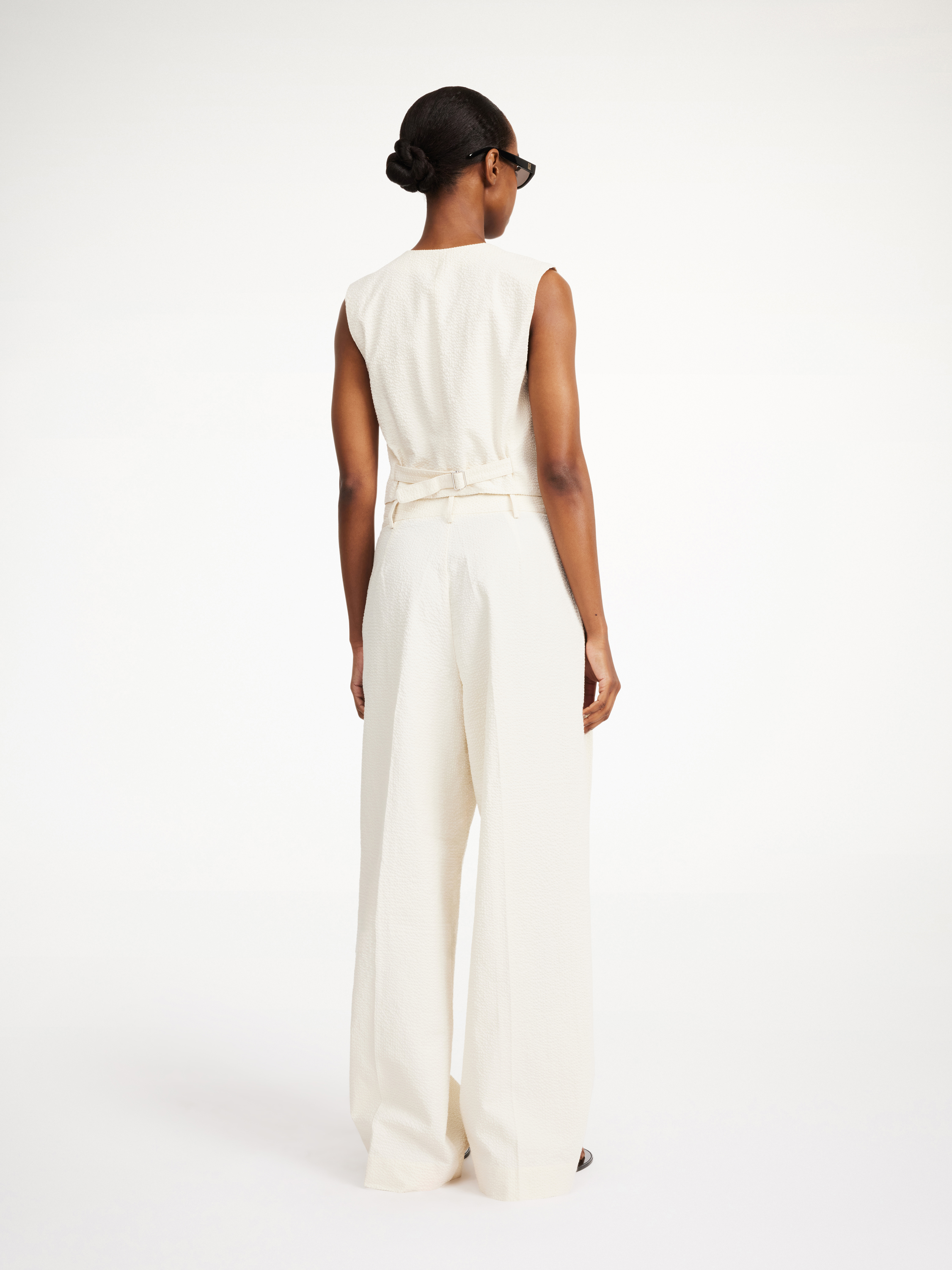 Shop By Malene Birger Blaire Waistcoat In Soft White