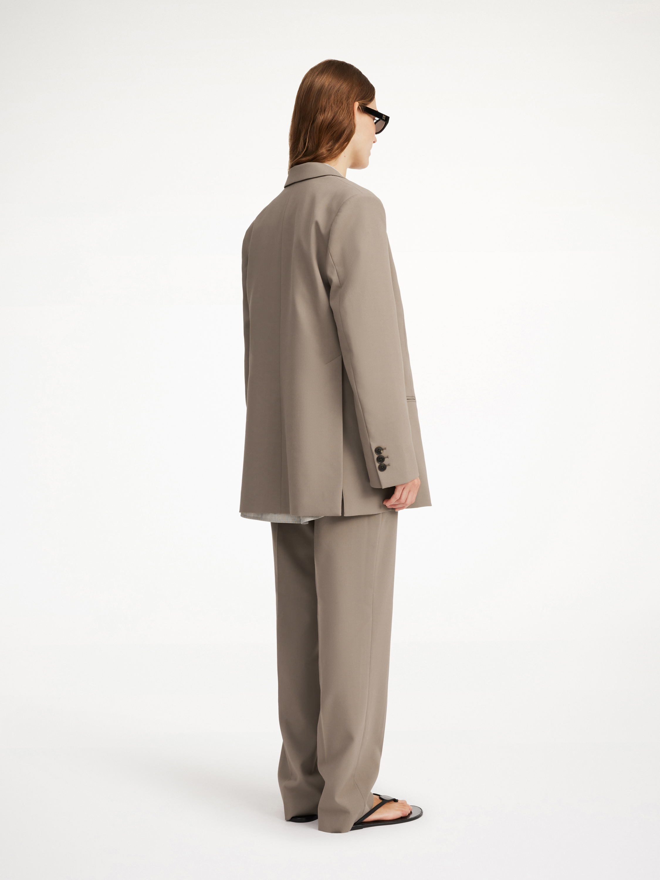 Shop By Malene Birger Ophie Single-breasted Blazer In Shitake