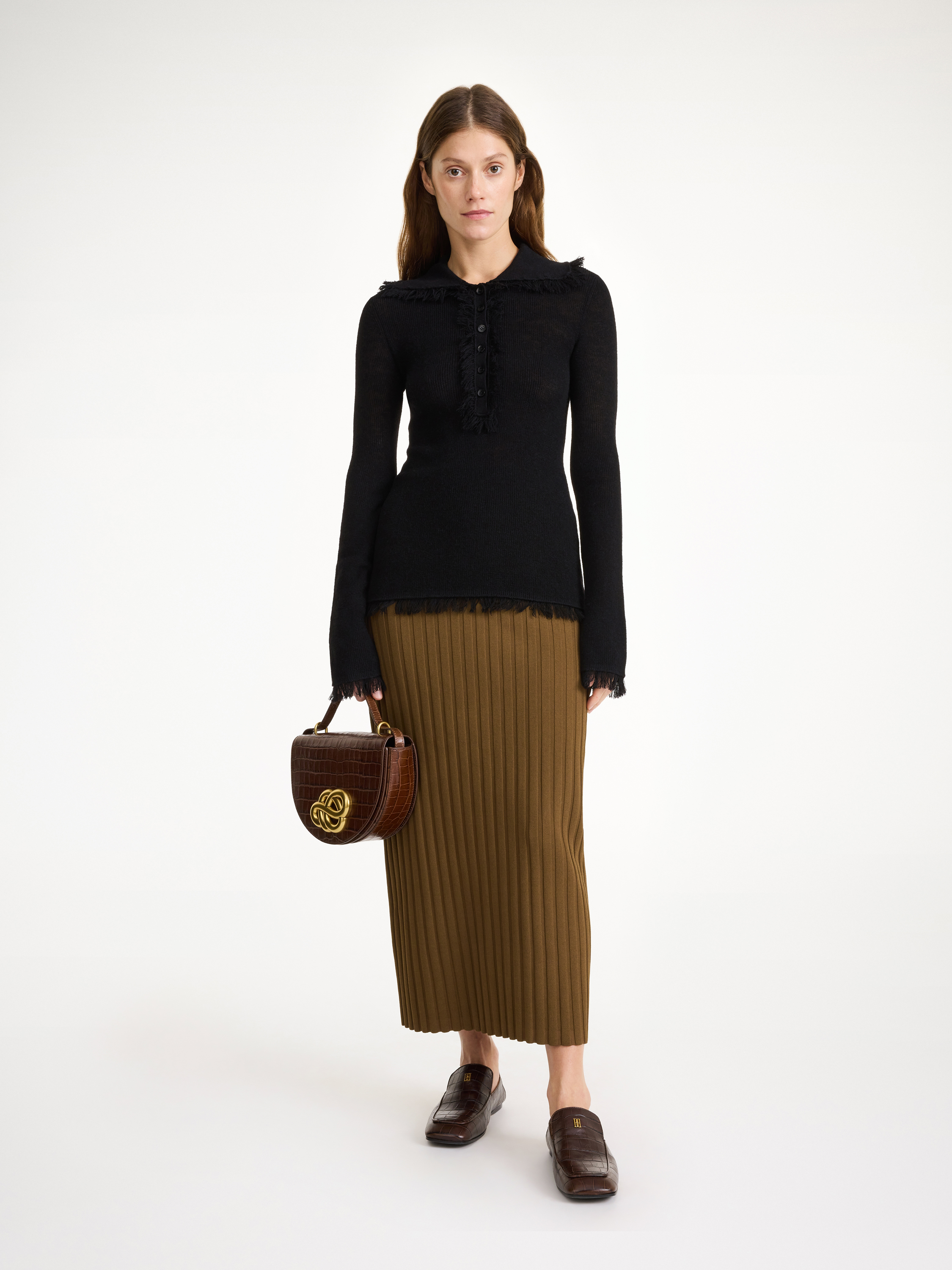 By Malene Birger Dreele Wool-blend Sweater In Black