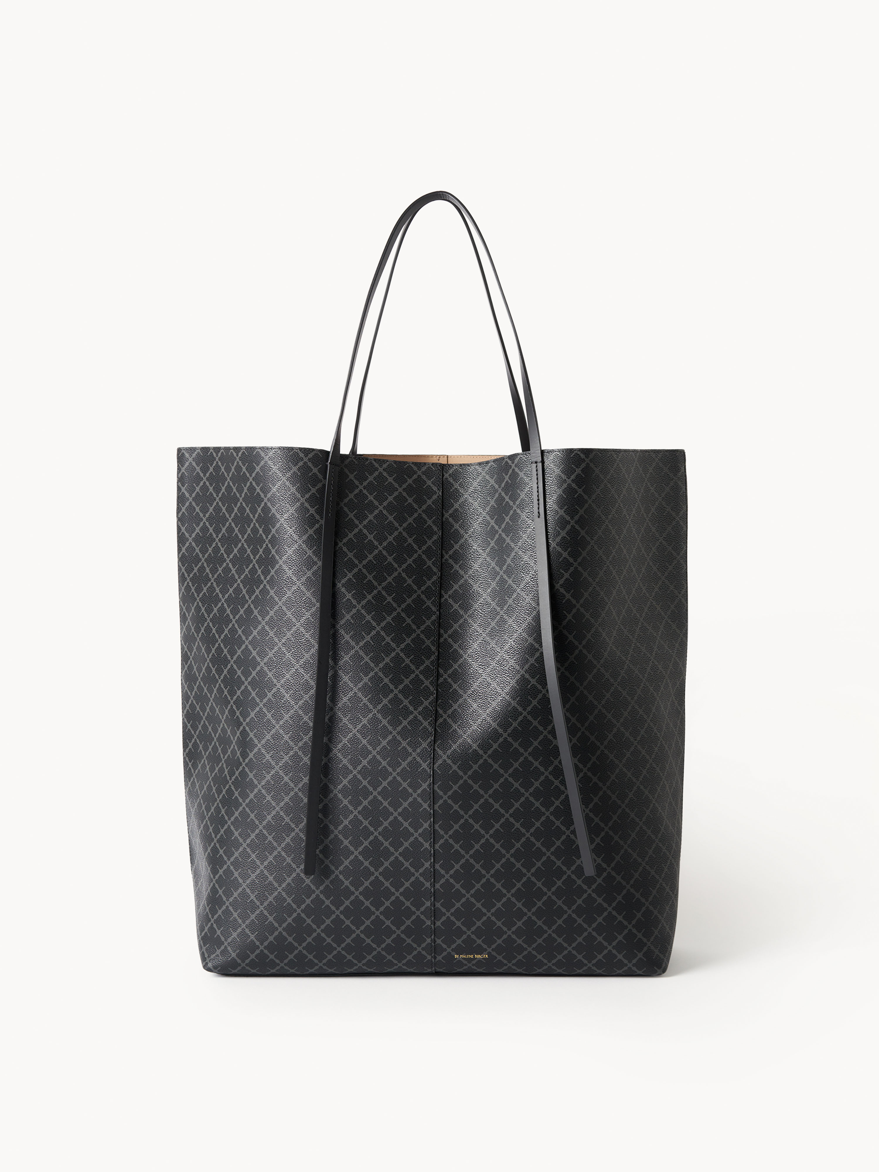 By Malene Birger Abrille Printed Tote Bag In Black