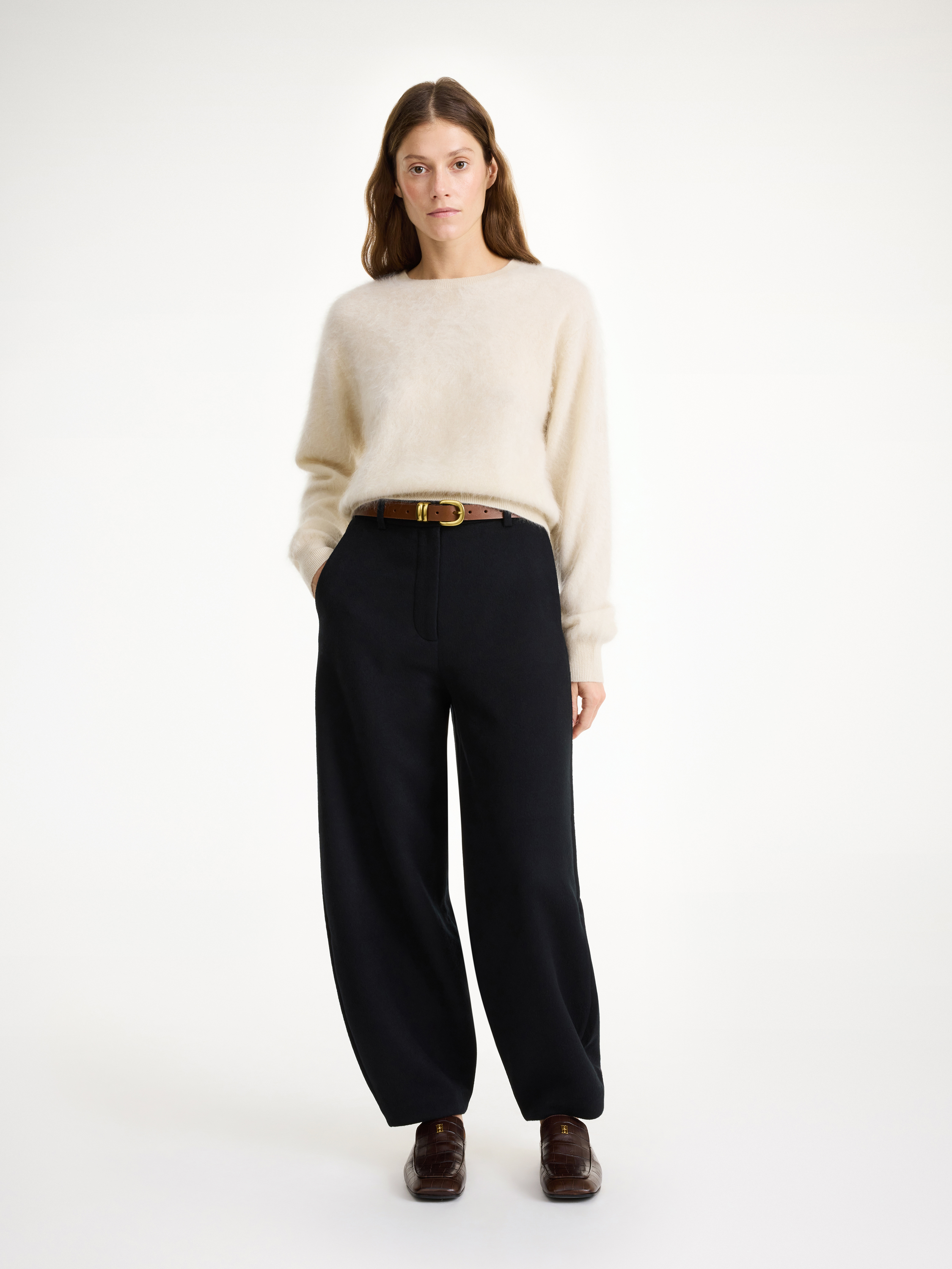 By Malene Birger Carlien Wool Trousers In Black