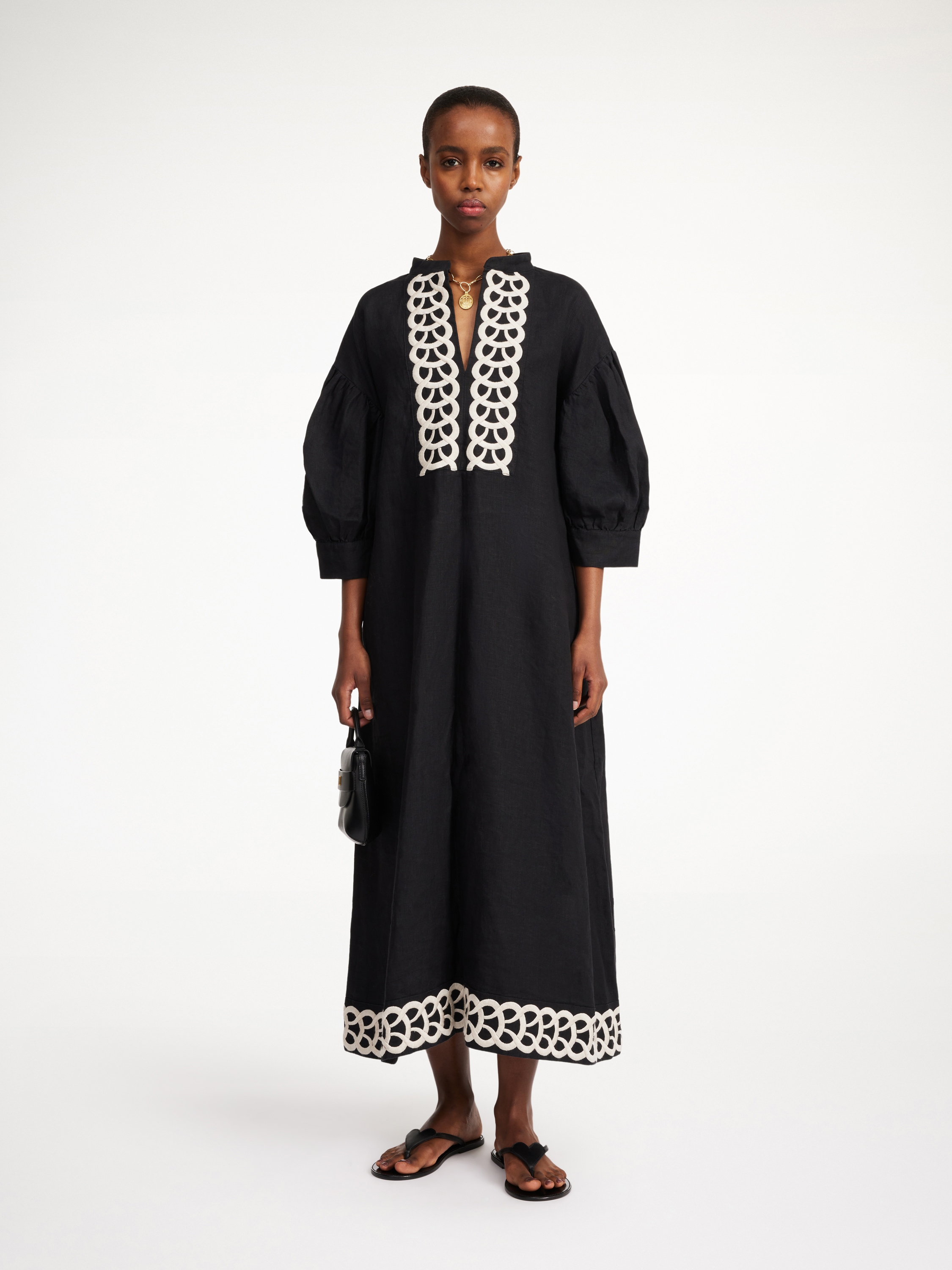 By Malene Birger Lydea Linen Maxi Dress In Black