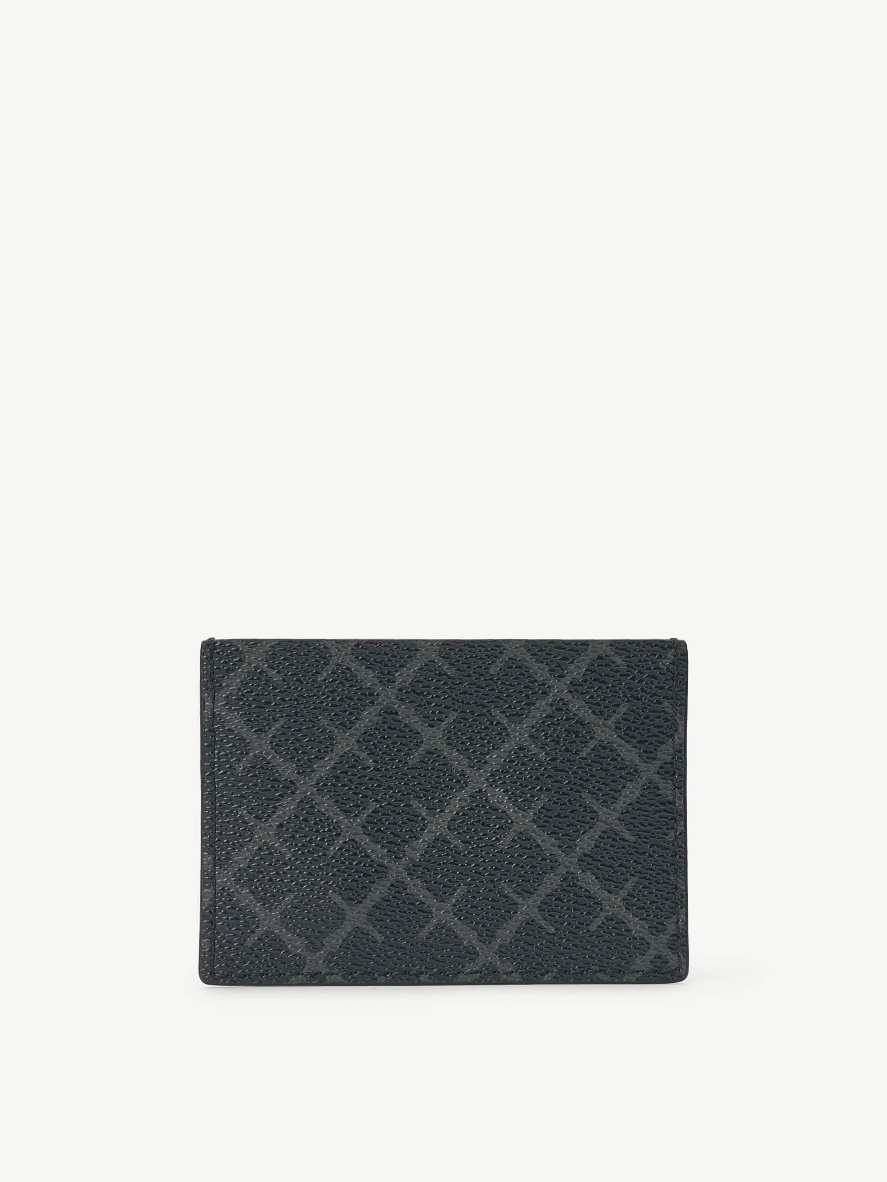 Shop By Malene Birger Elia Printed Cardholder In Charcoal