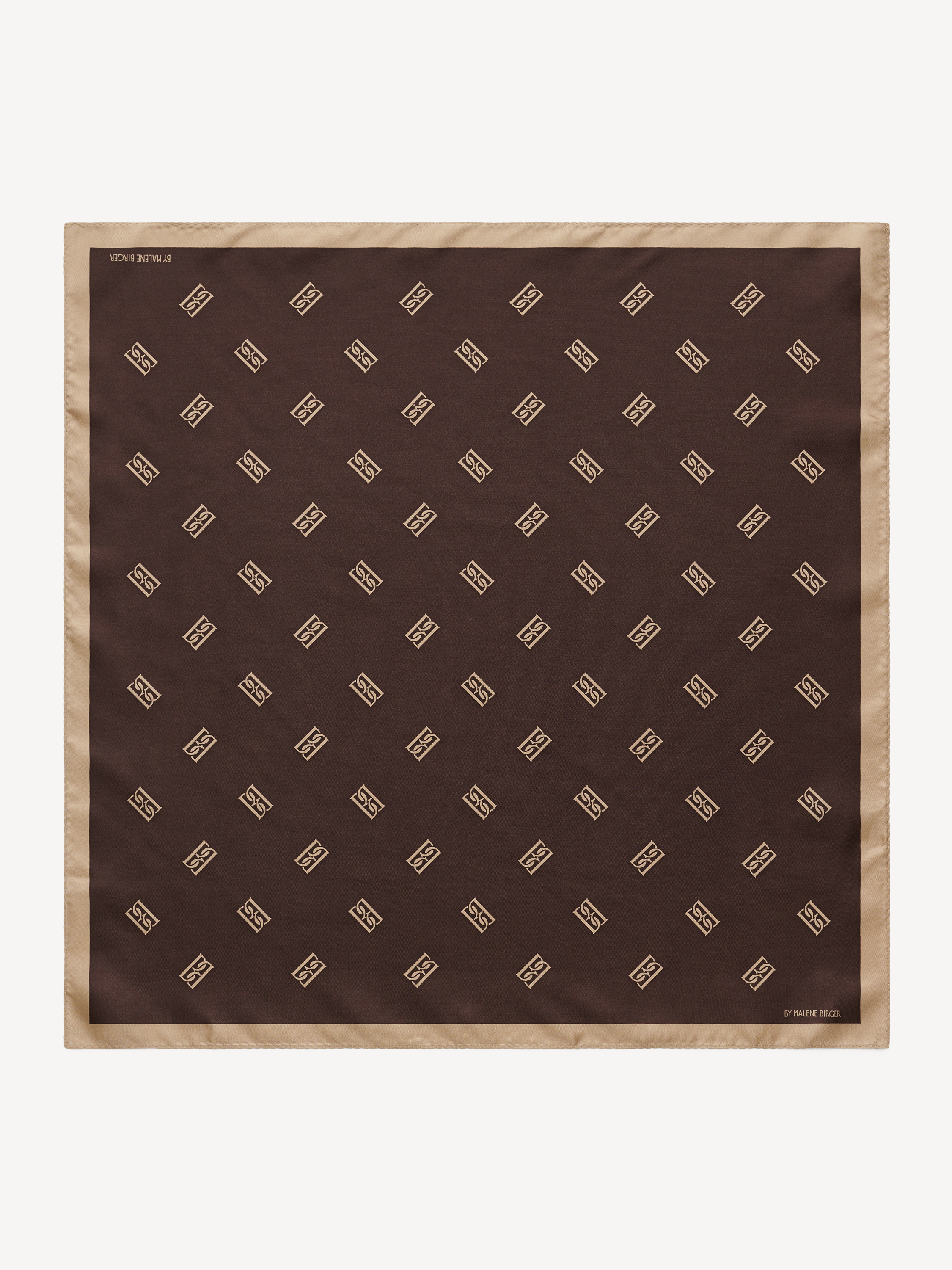 By Malene Birger Monnis Silk Scarf In Brown