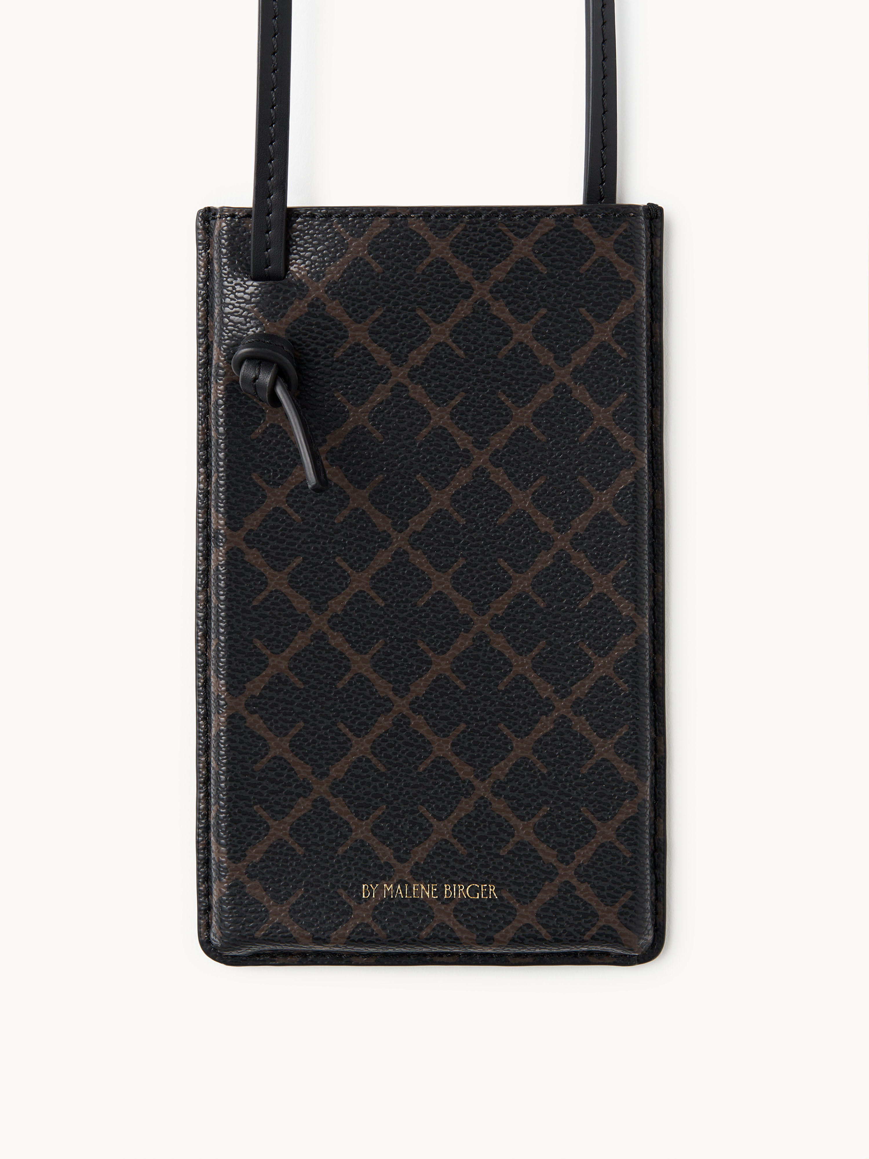 Shop By Malene Birger Ivy Phone Case In Dark Chokolate