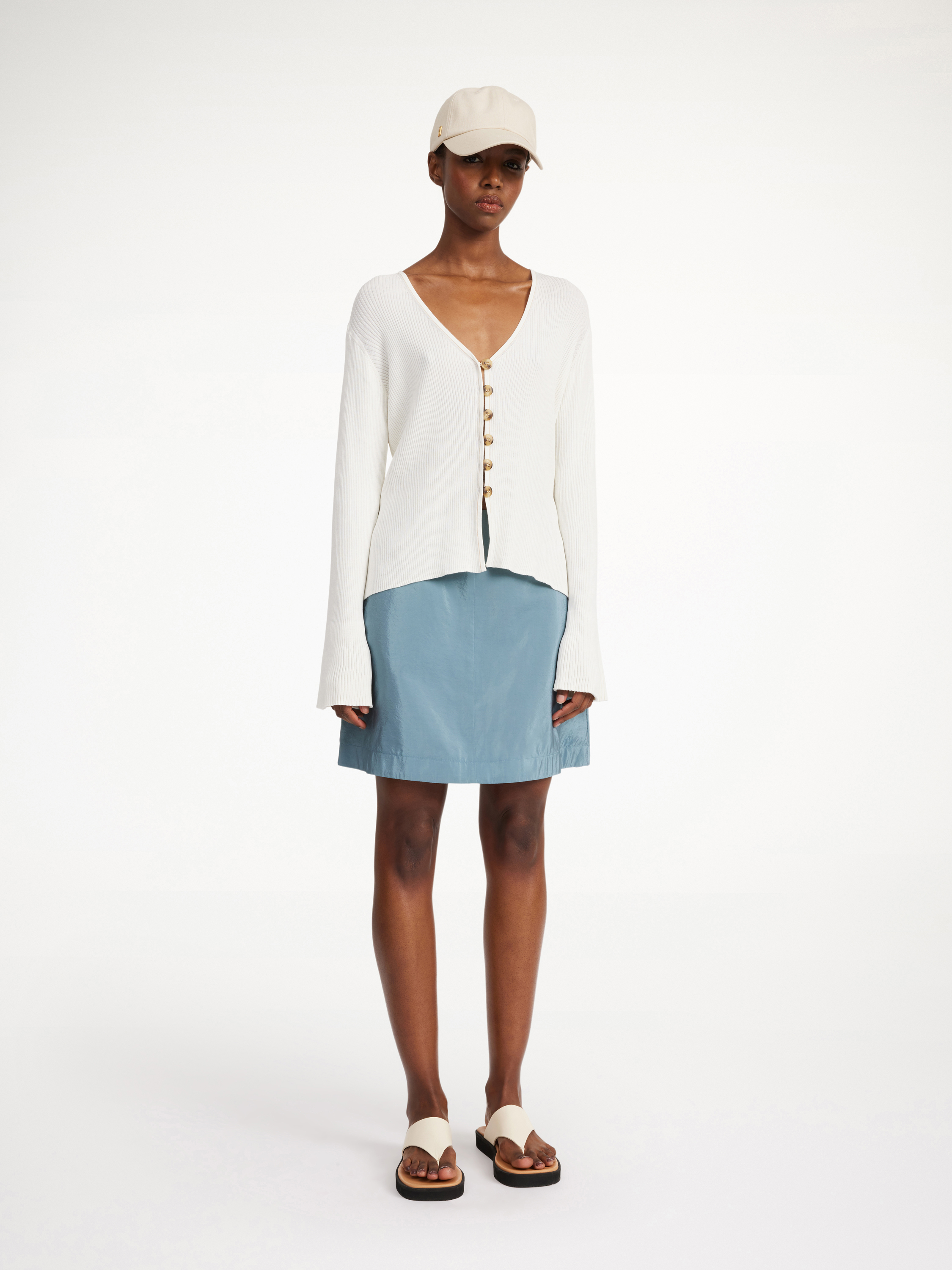 By Malene Birger Isabele Mini Skirt In Cool Water