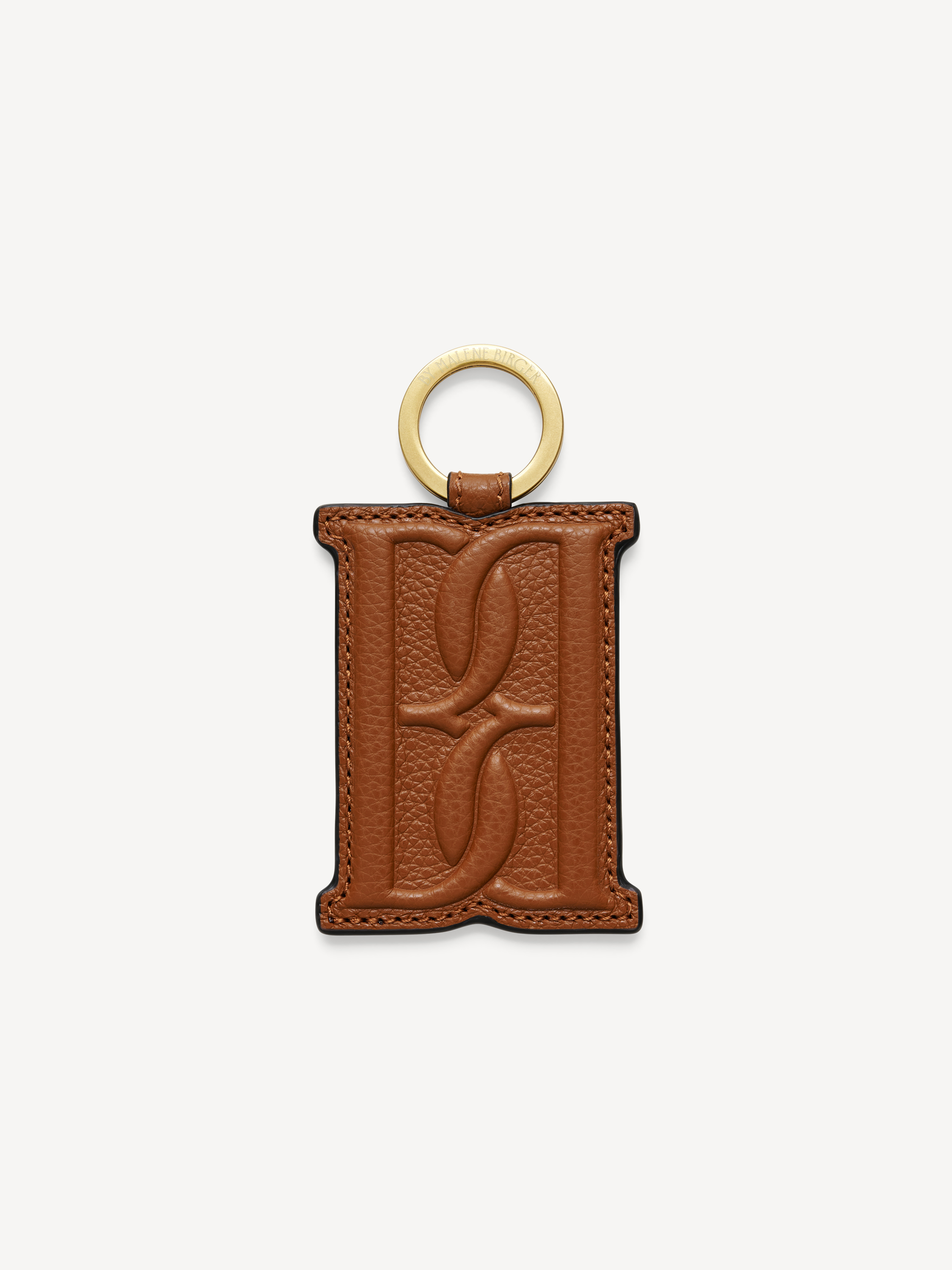 By Malene Birger Monno Leather Keychain In Brown