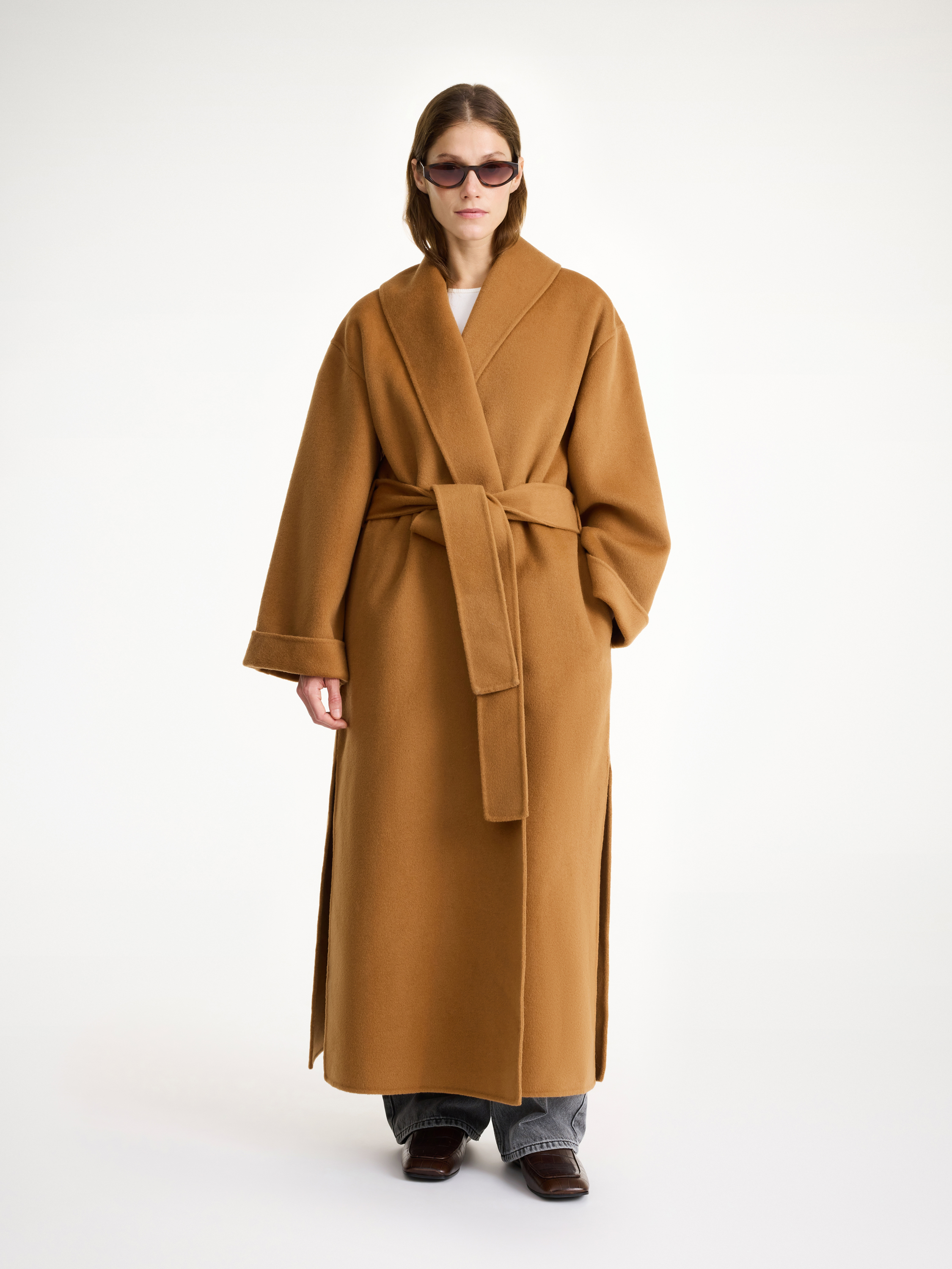 By Malene Birger Trullem Wool Coat In Raw Sugar