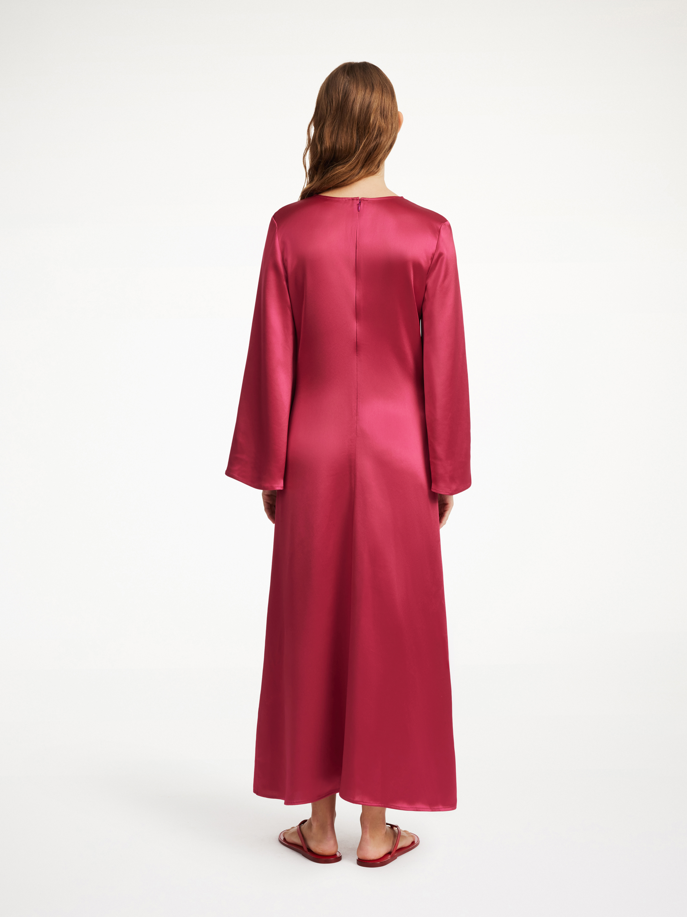 Shop By Malene Birger Lavende Maxi Dress In Wild Berries