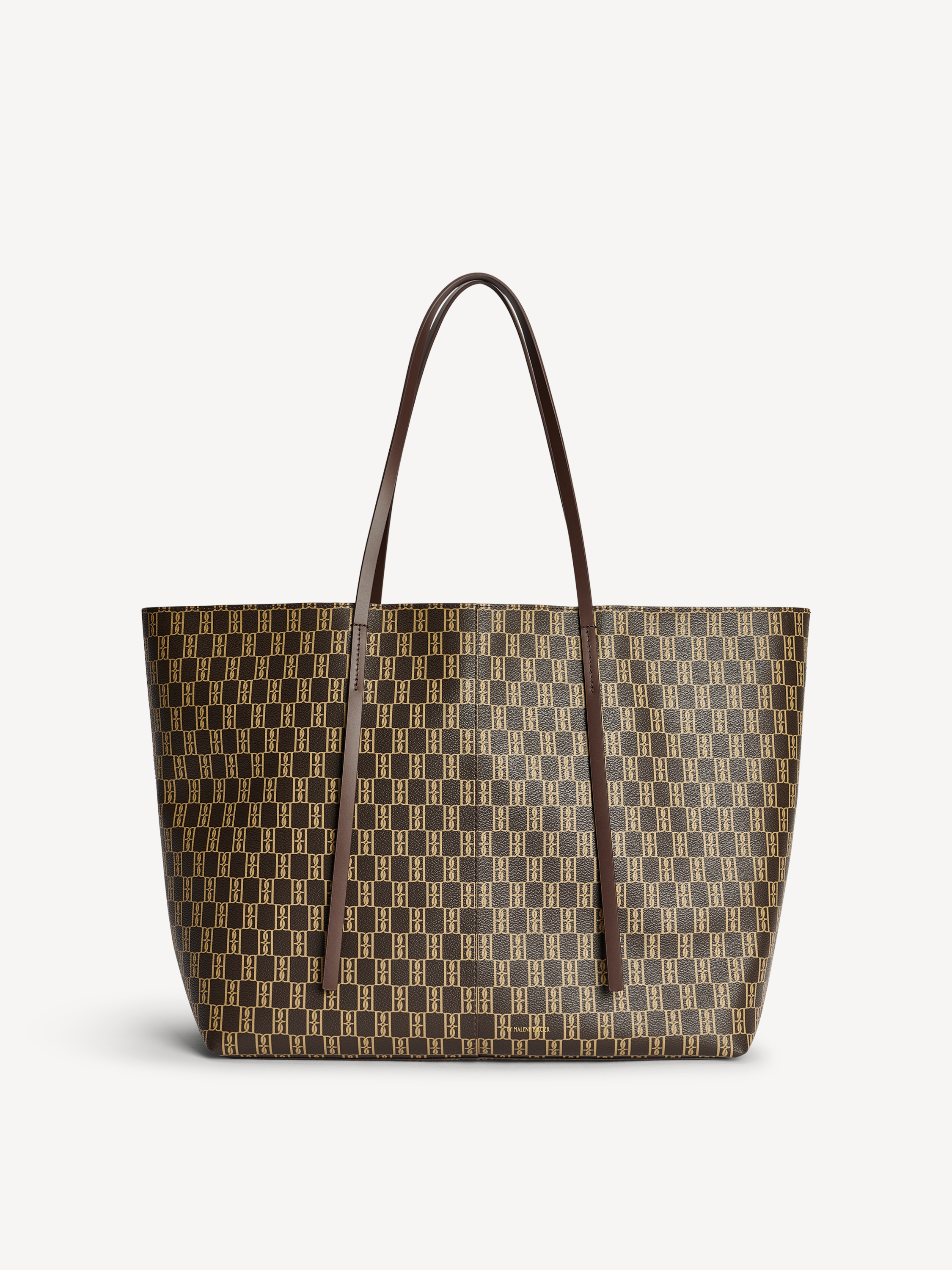 By Malene Birger Abi Monogram Tote Bag In Brown