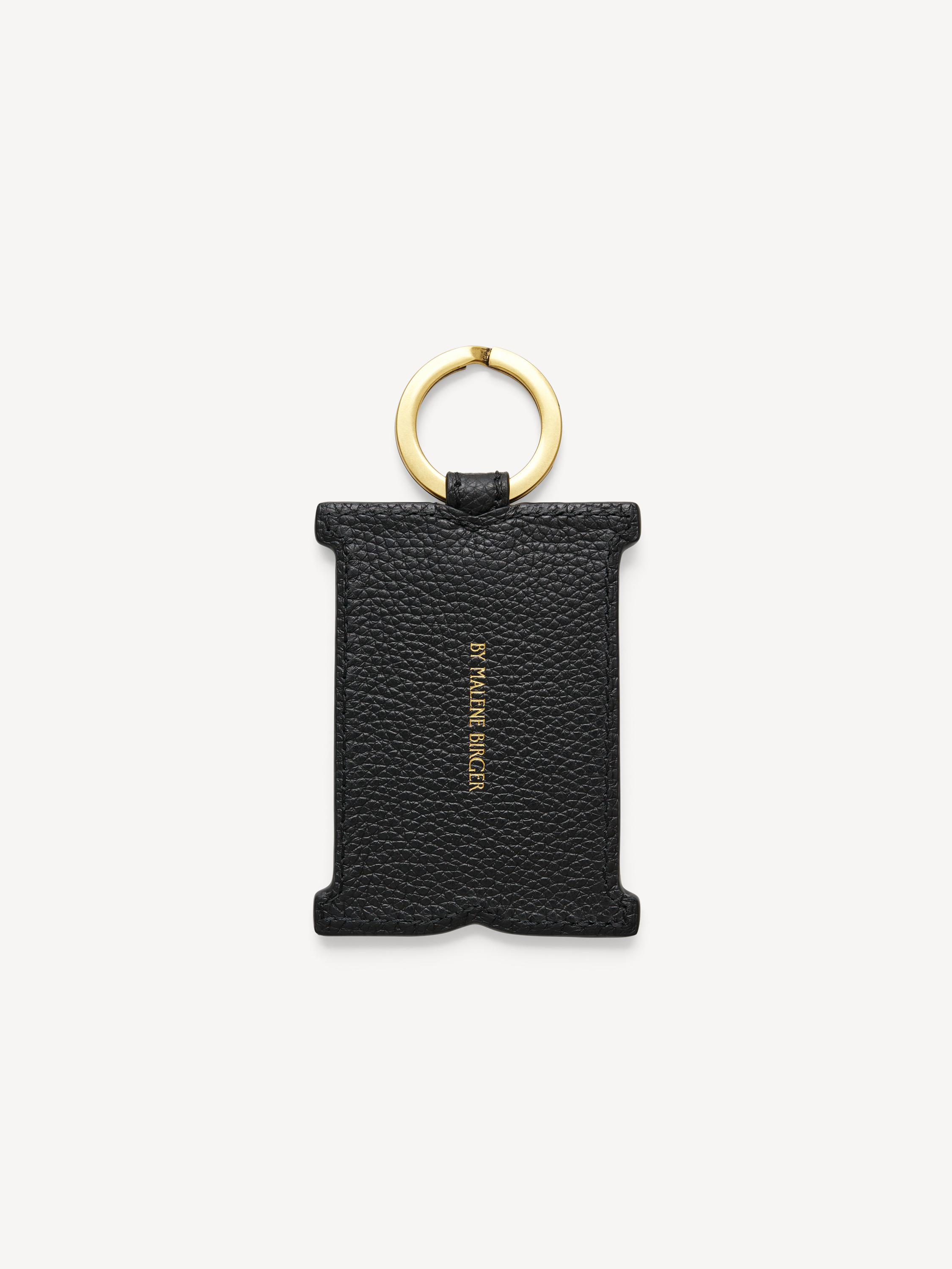 Shop By Malene Birger Monno Leather Keychain In Black