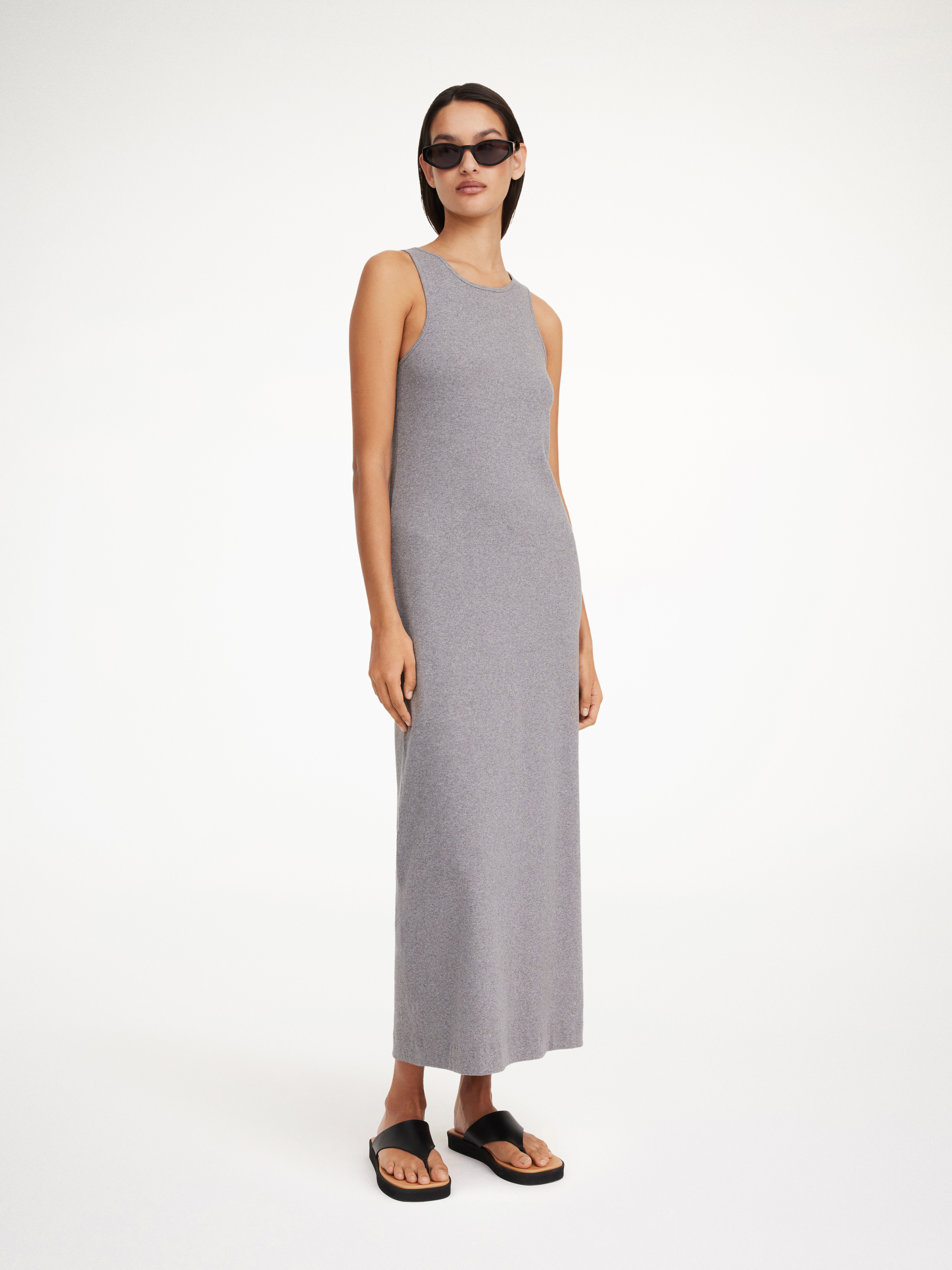 By Malene Birger Lovelo Maxi Dress In Grey Melange