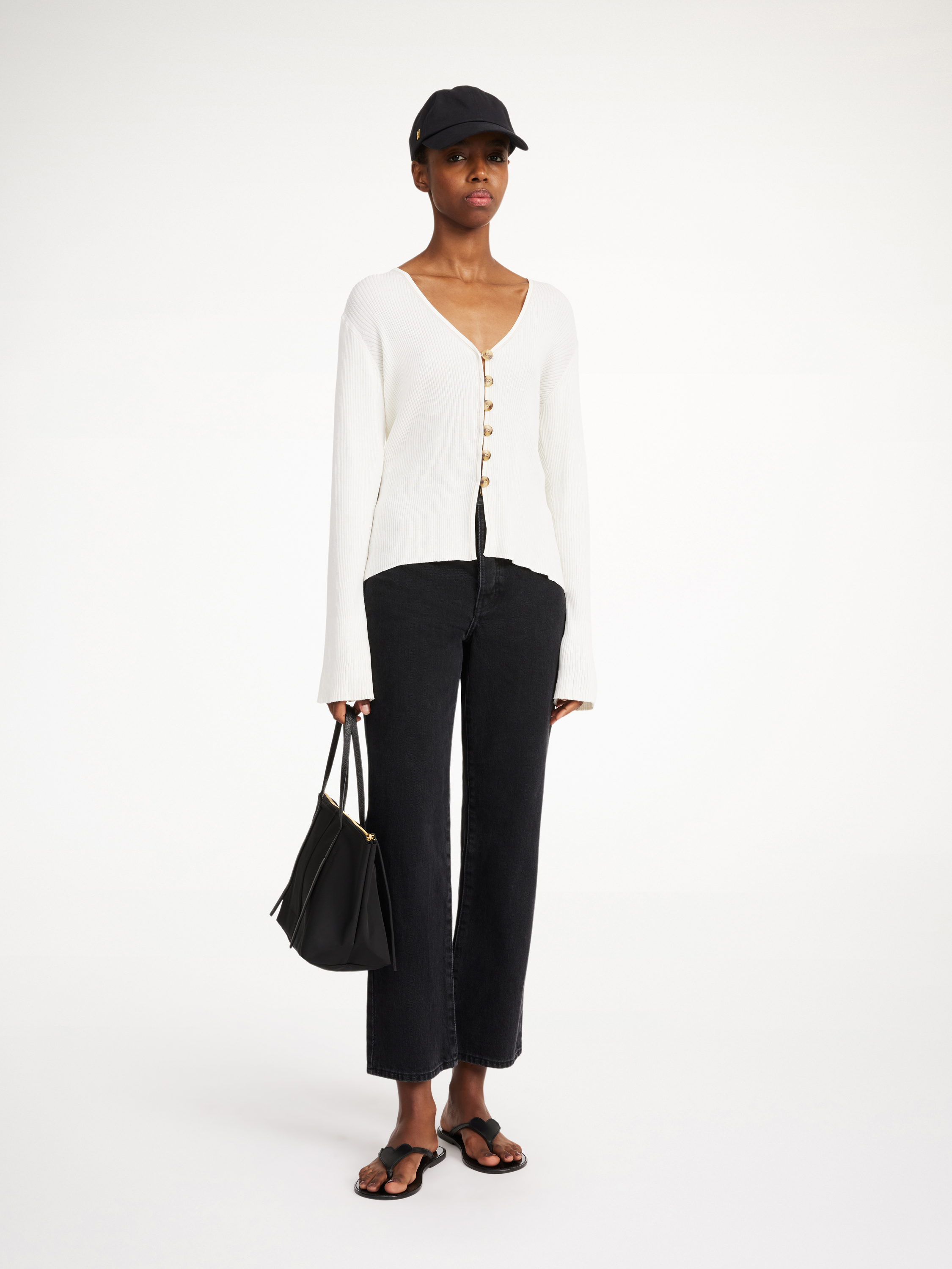 By Malene Birger Cirella Cardigan In Soft White