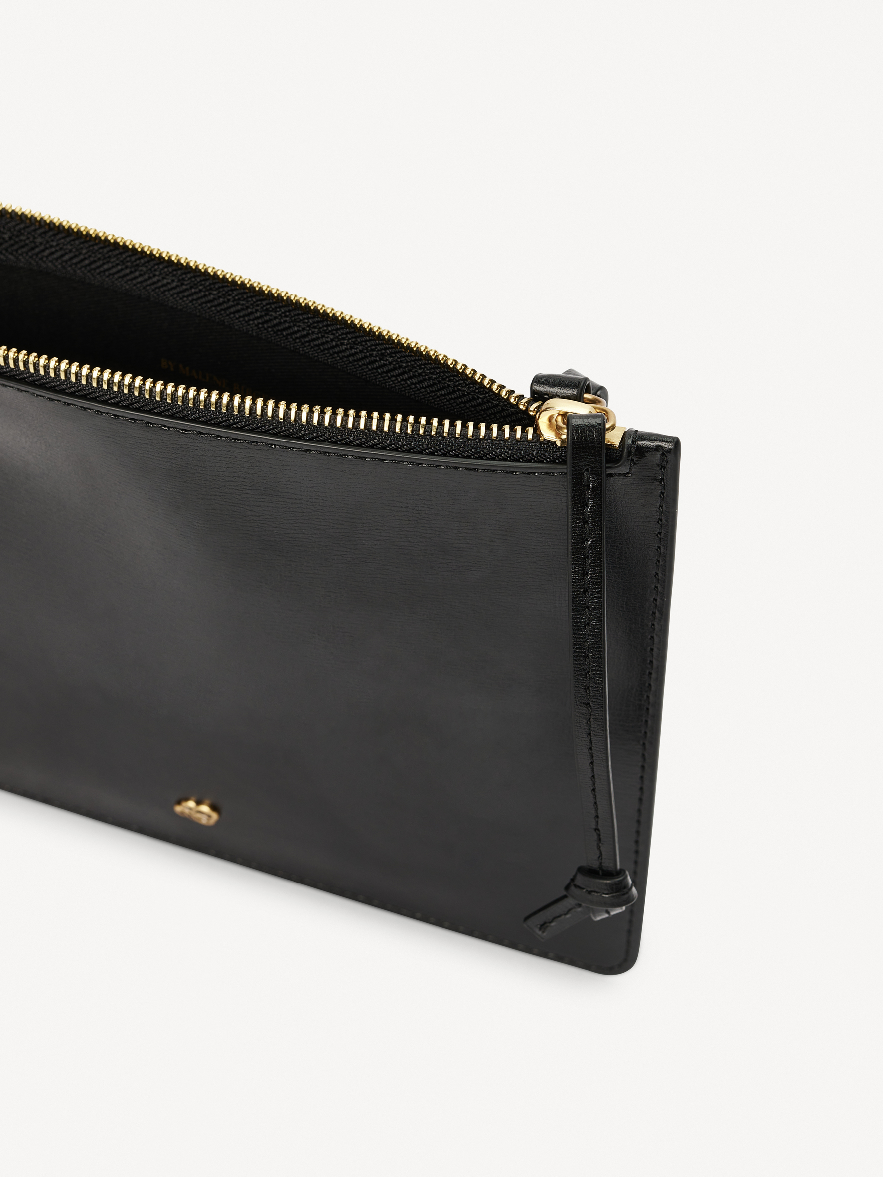 Shop By Malene Birger Aya Leather Purse In Black