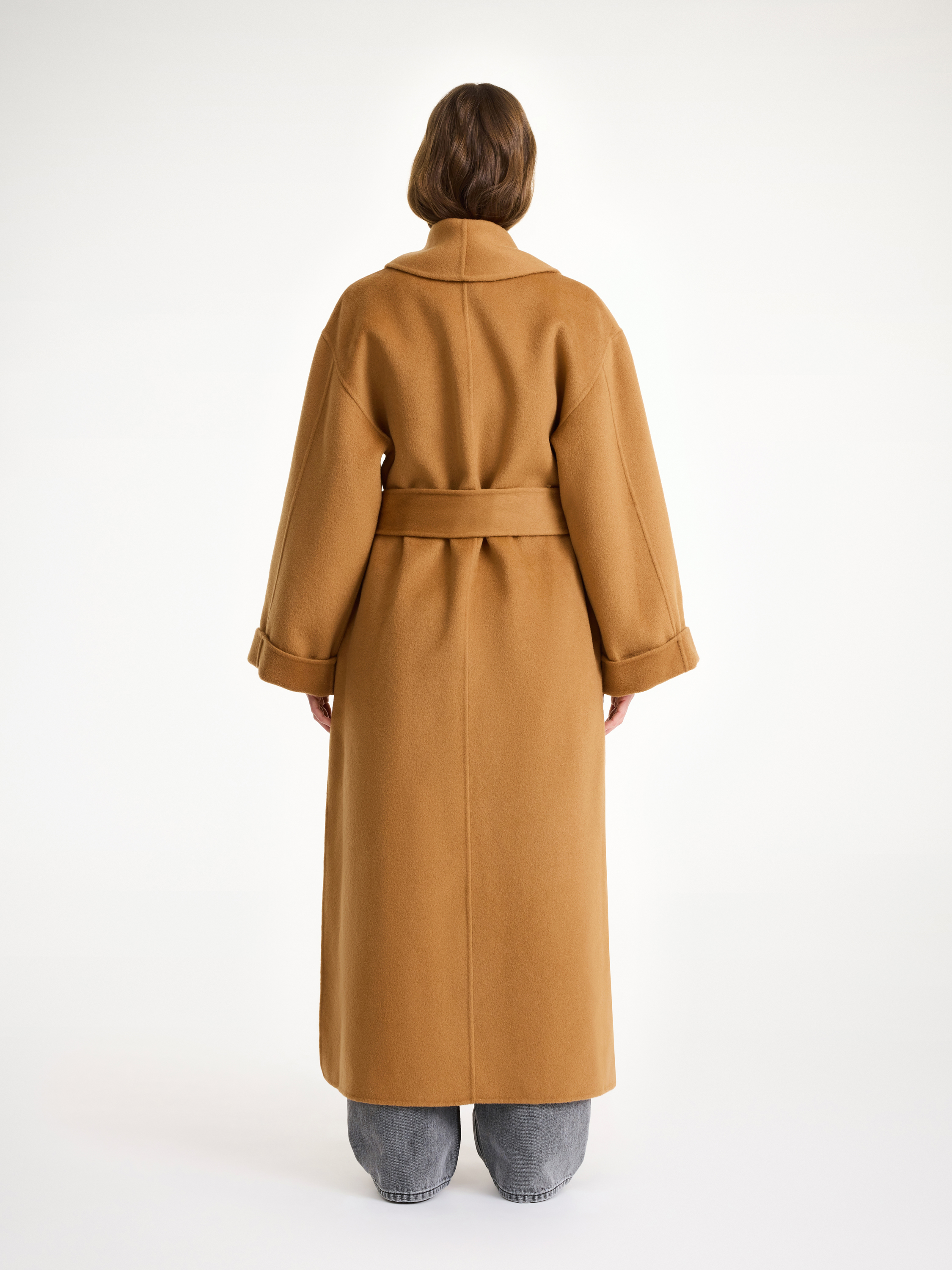 Shop By Malene Birger Trullem Wool Coat In Raw Sugar