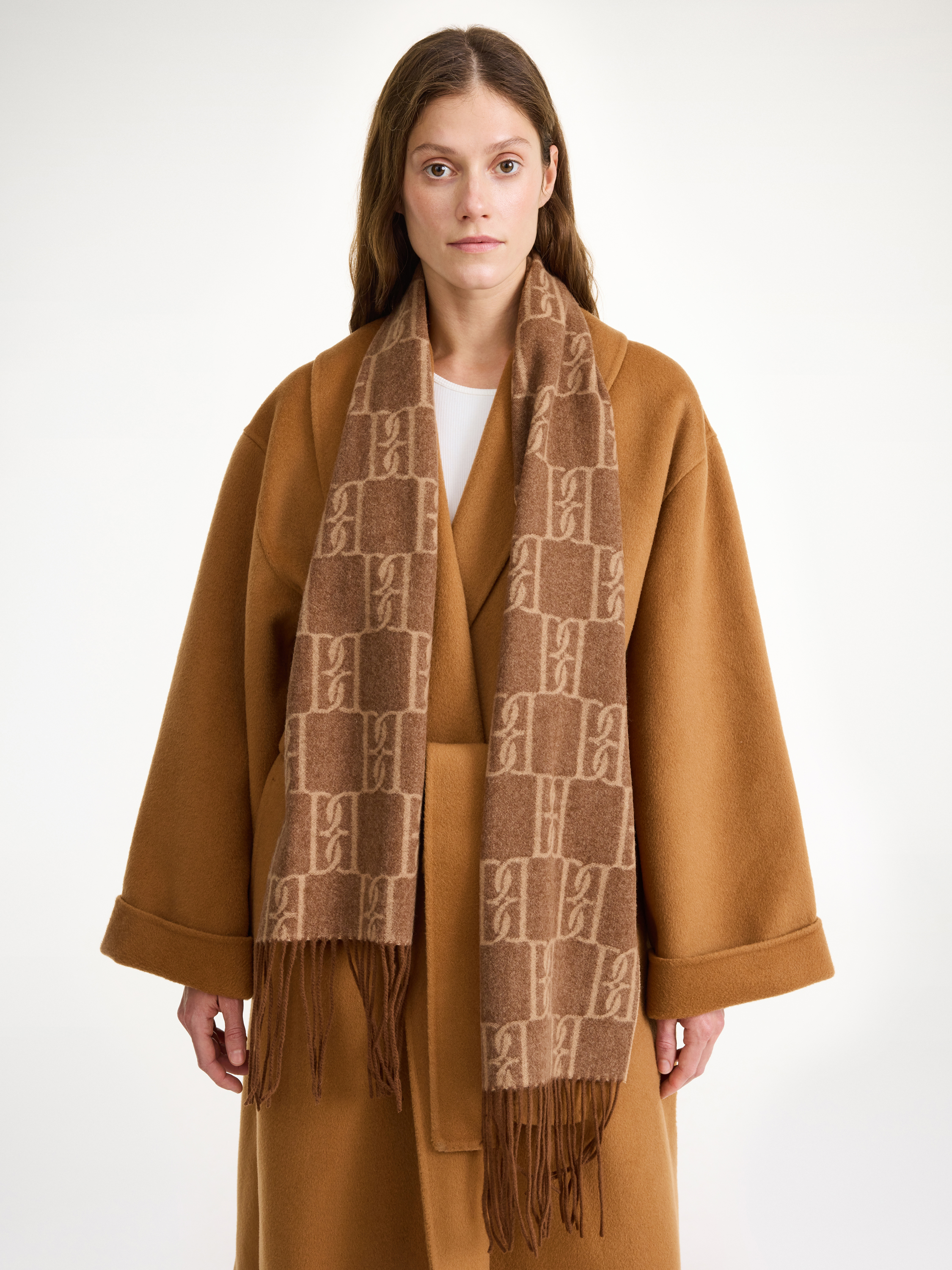 Shop By Malene Birger Manno Wool Scarf In Bison