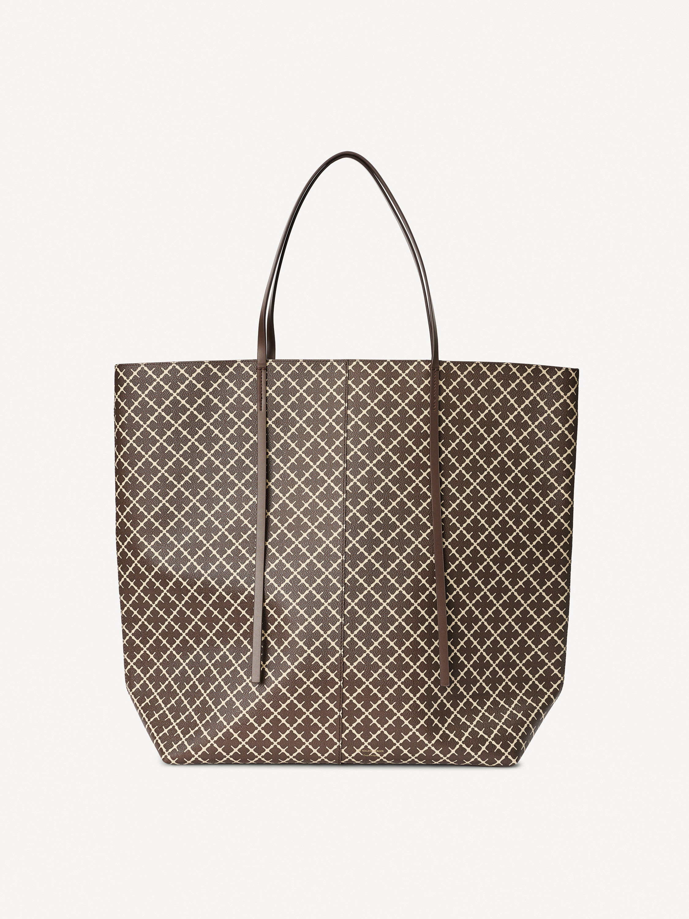 By Malene Birger Abrille Printed Tote Bag In Brown