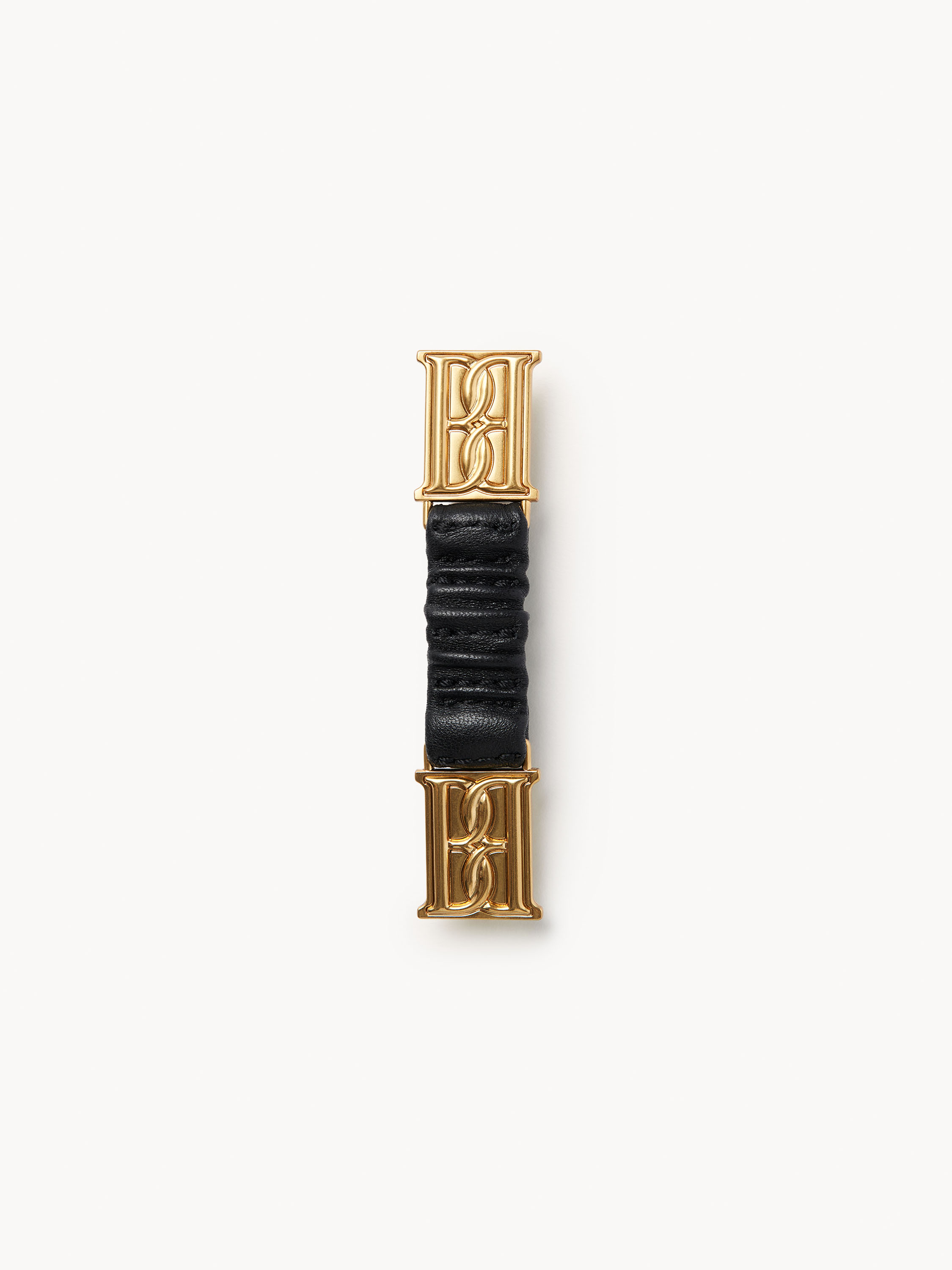 By Malene Birger Jummis Leather Cuff In Gold