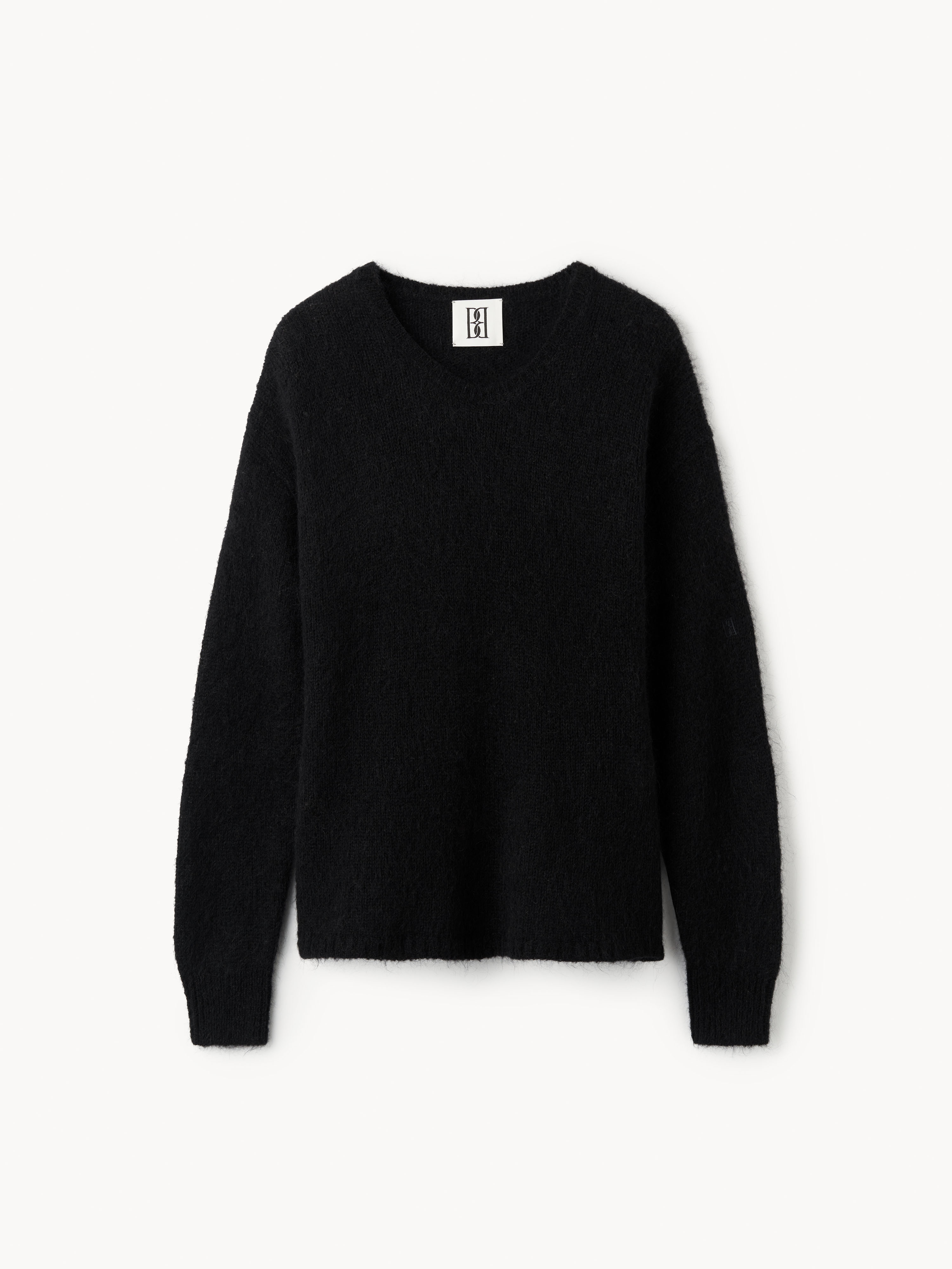 By Malene Birger Briella Mohair-blend Sweater In Black