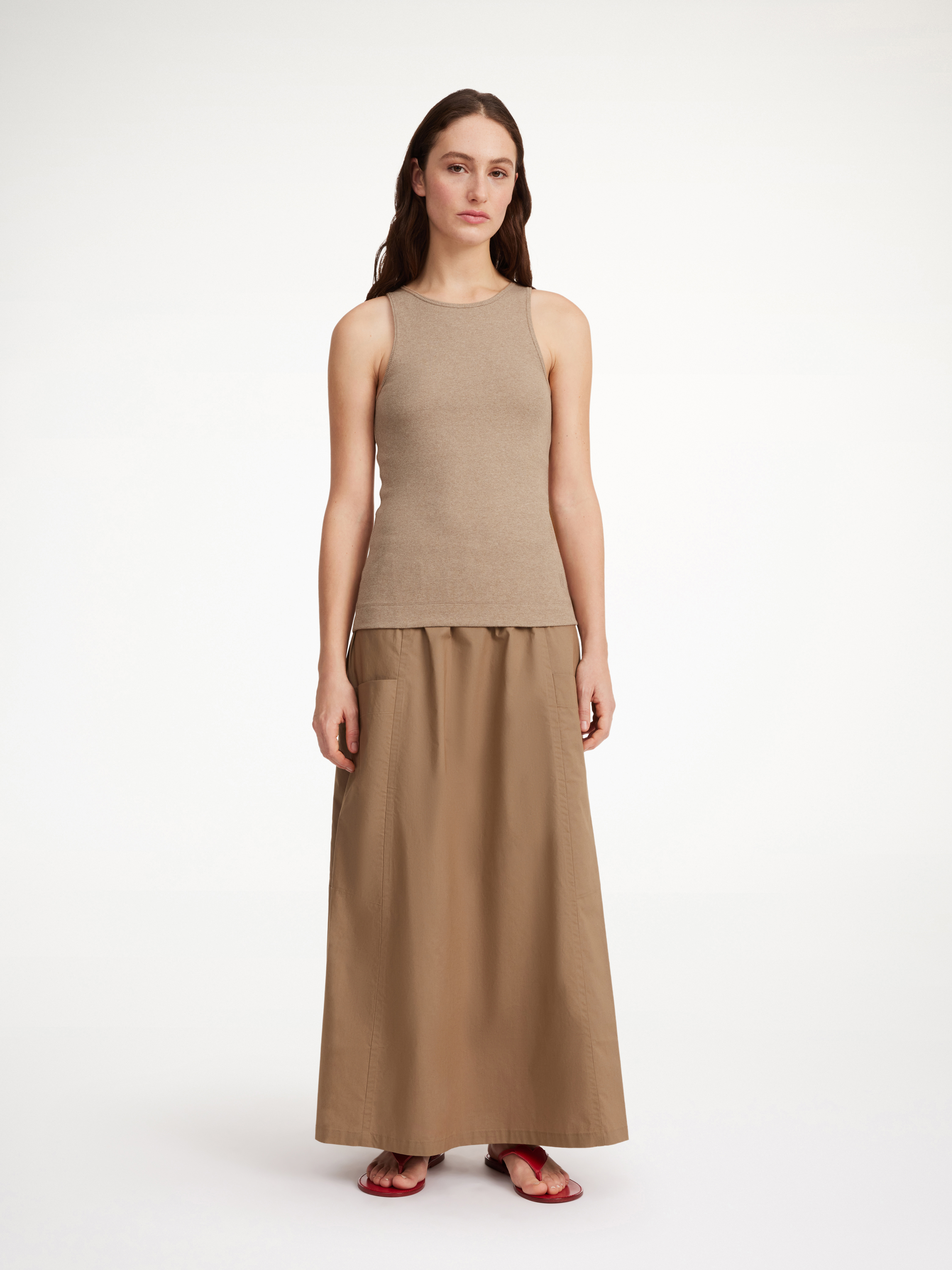 By Malene Birger Amani Organic Cotton Tank Top In Nomad