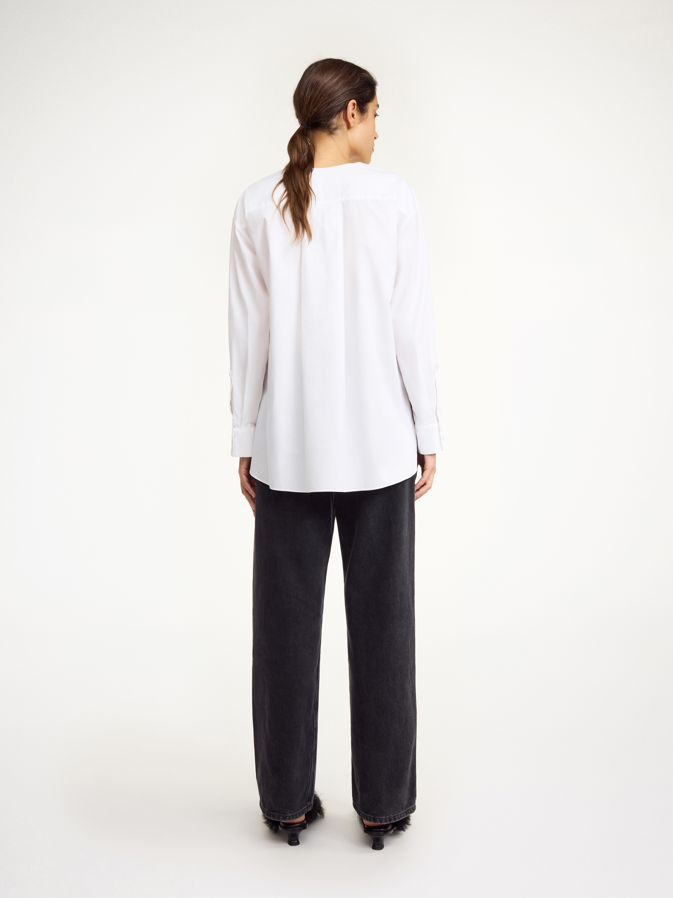 Shop By Malene Birger Fayette Organic Cotton Shirt In Pure White