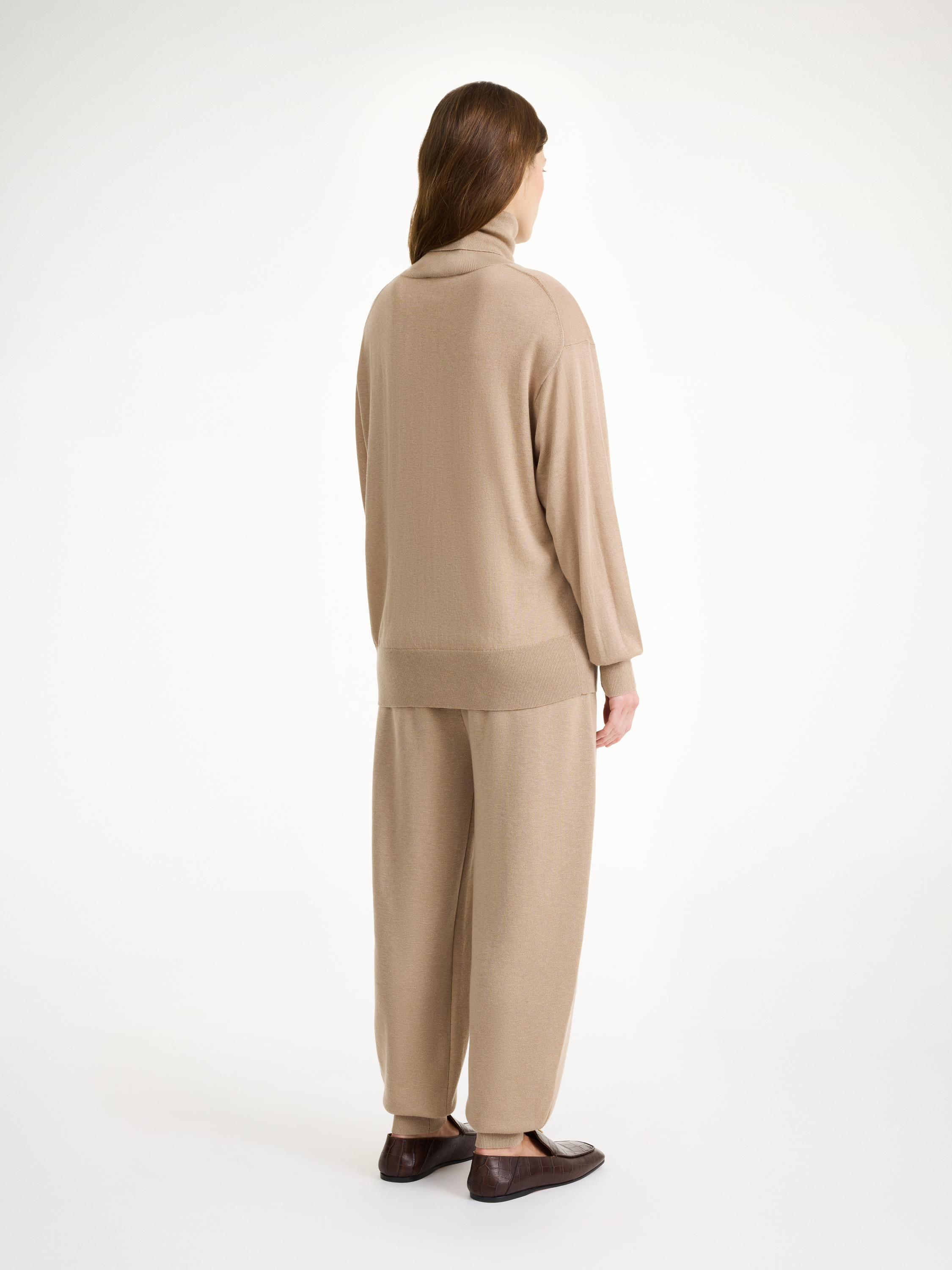 Shop By Malene Birger Mohsen Turtleneck Sweater In Nomad